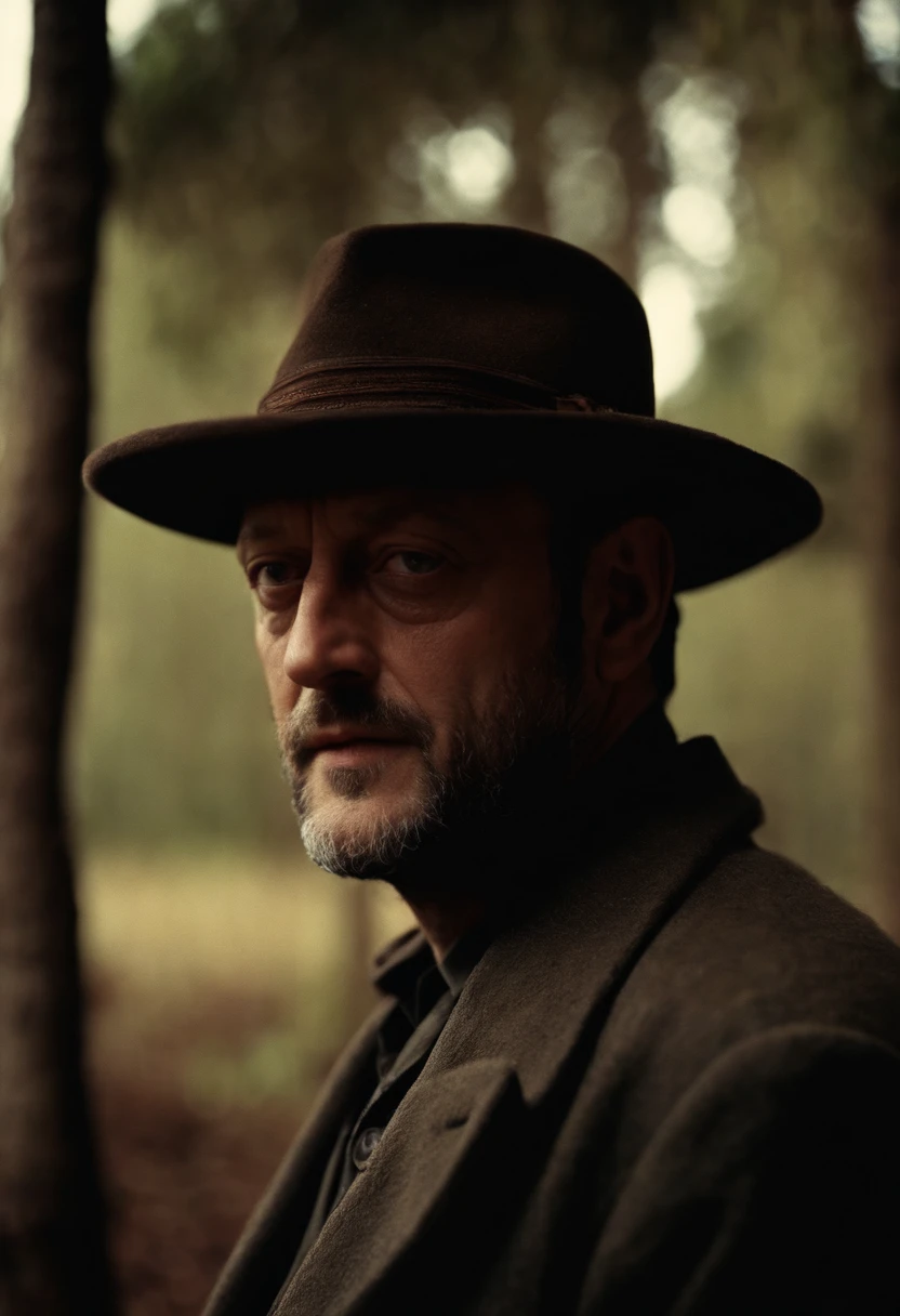 A still from Léon,Jean Reno,Matinda,potted,Wool woven hat