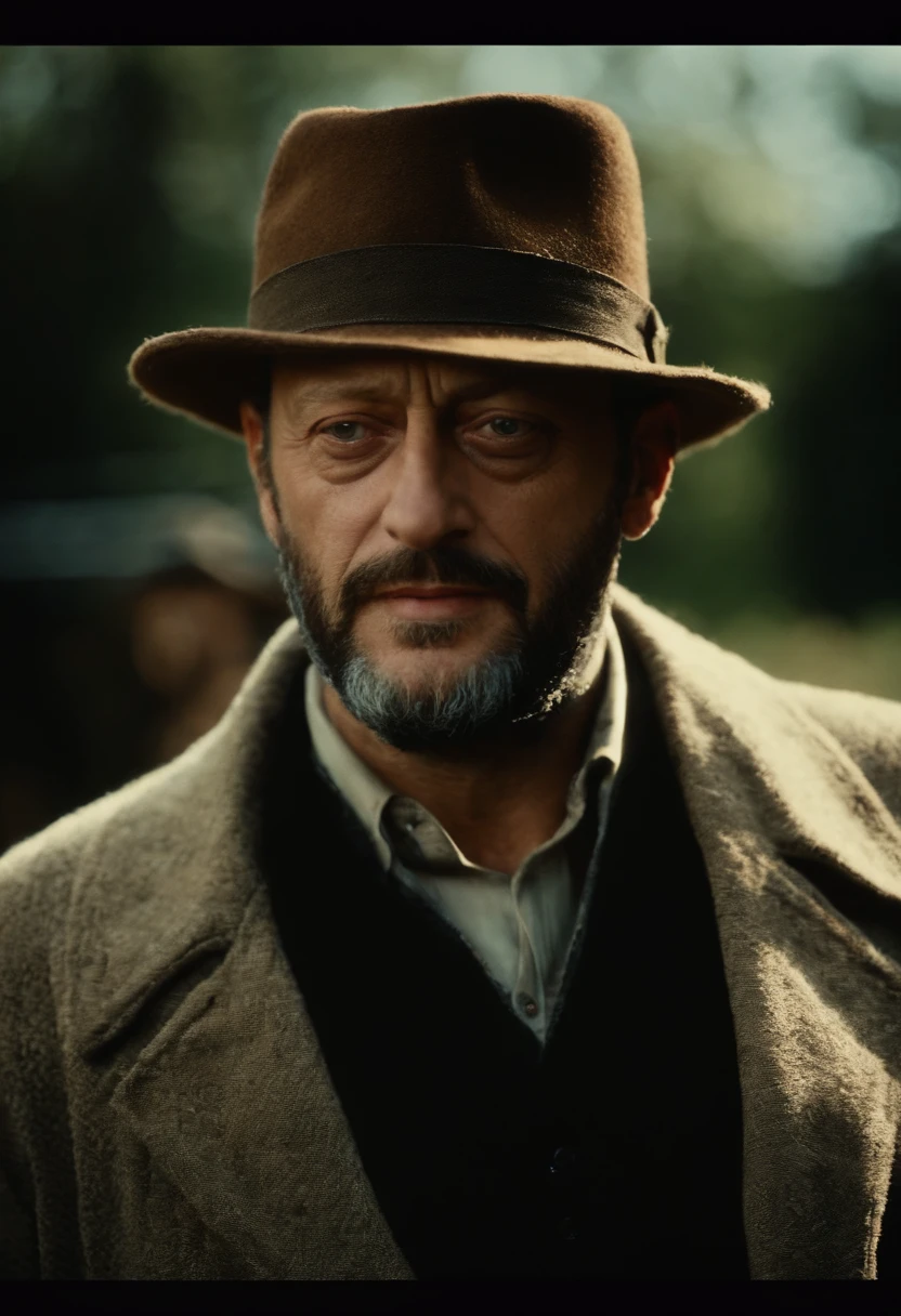 A still from Léon，Jean Reno，Matinda，potted，Wool woven hat