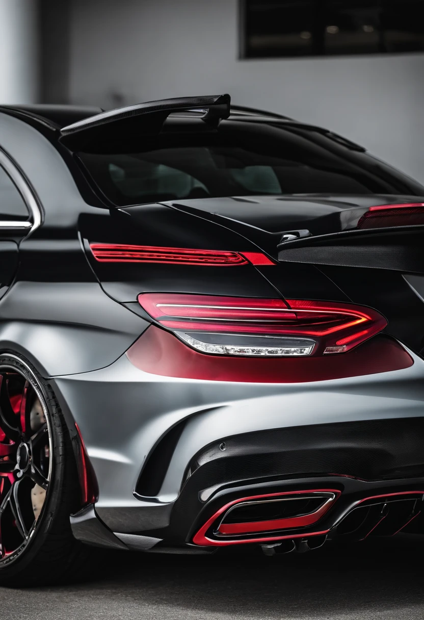 cla 45 amg com capo de fibra de carbono e body kit