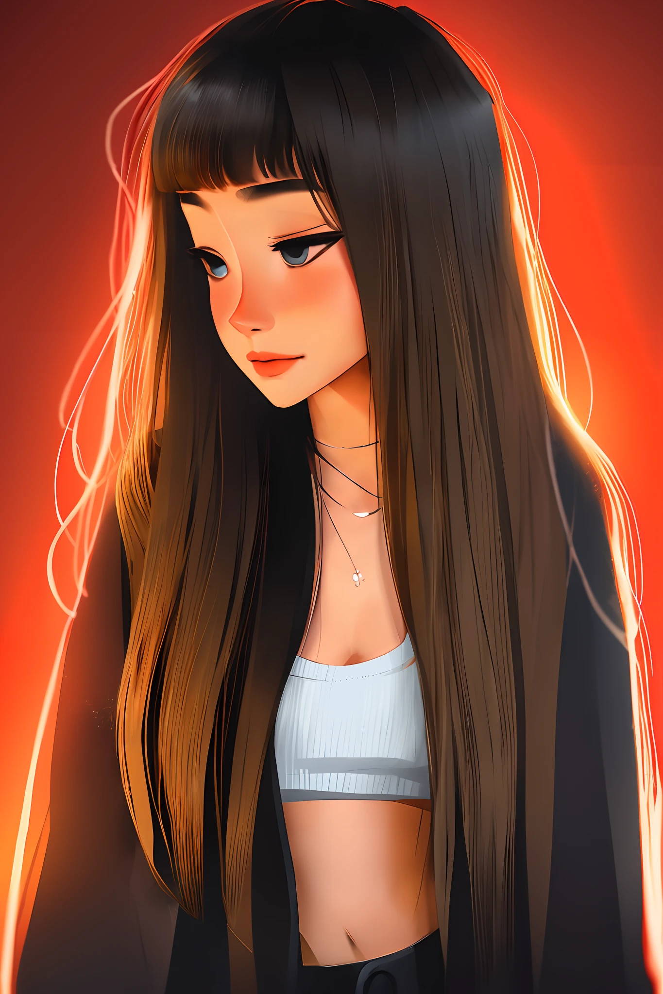 1girl samdoesarts style