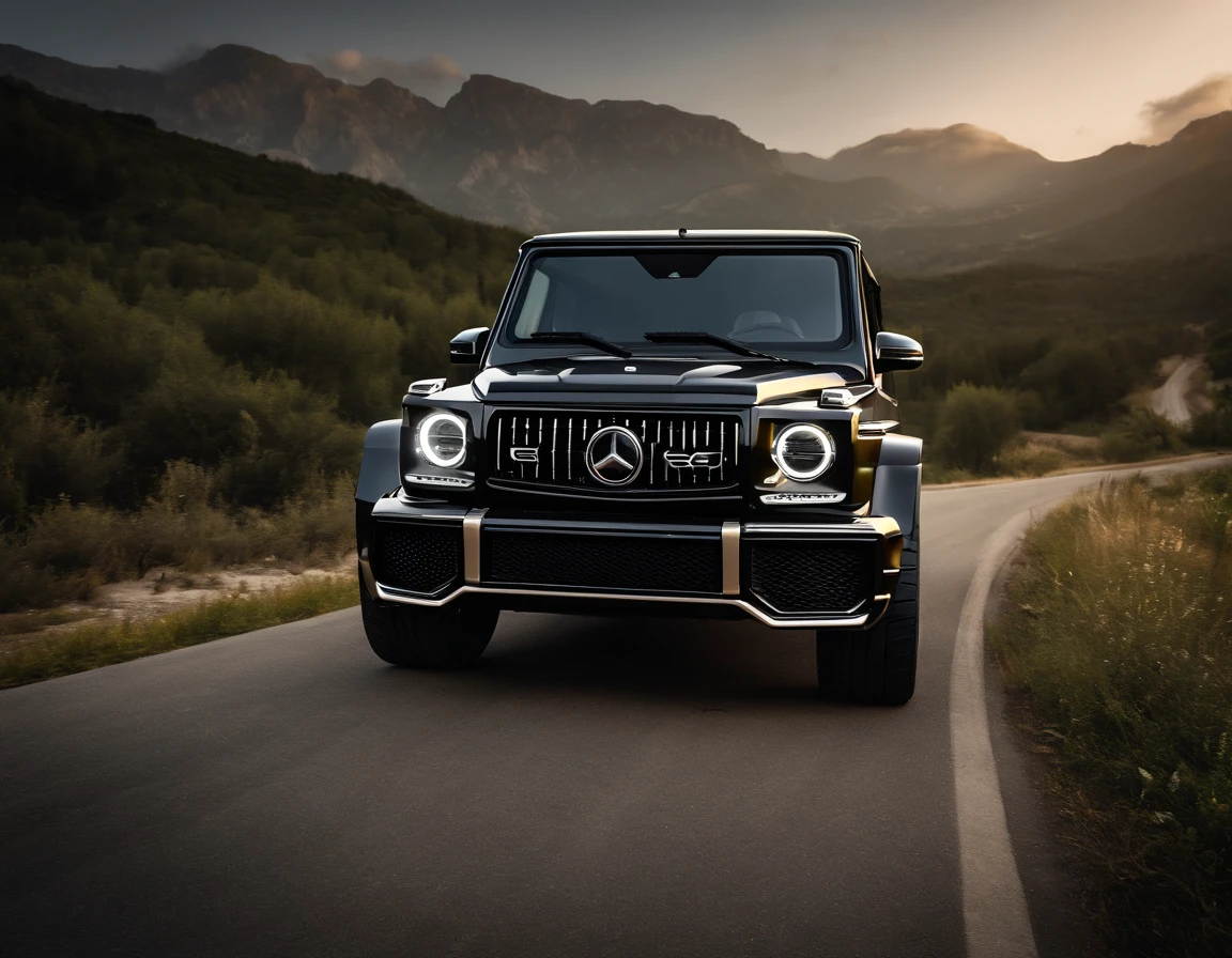 G63,carbon fiber hood,carbon fiber body kit,(best quality,4k,8k,highres,masterpiece:1.2),ultra-detailed,(realistic,photorealistic,photo-realistic:1.37),sharp focus,HDR,UHD,professional,vivid colors,bokeh,studio lighting