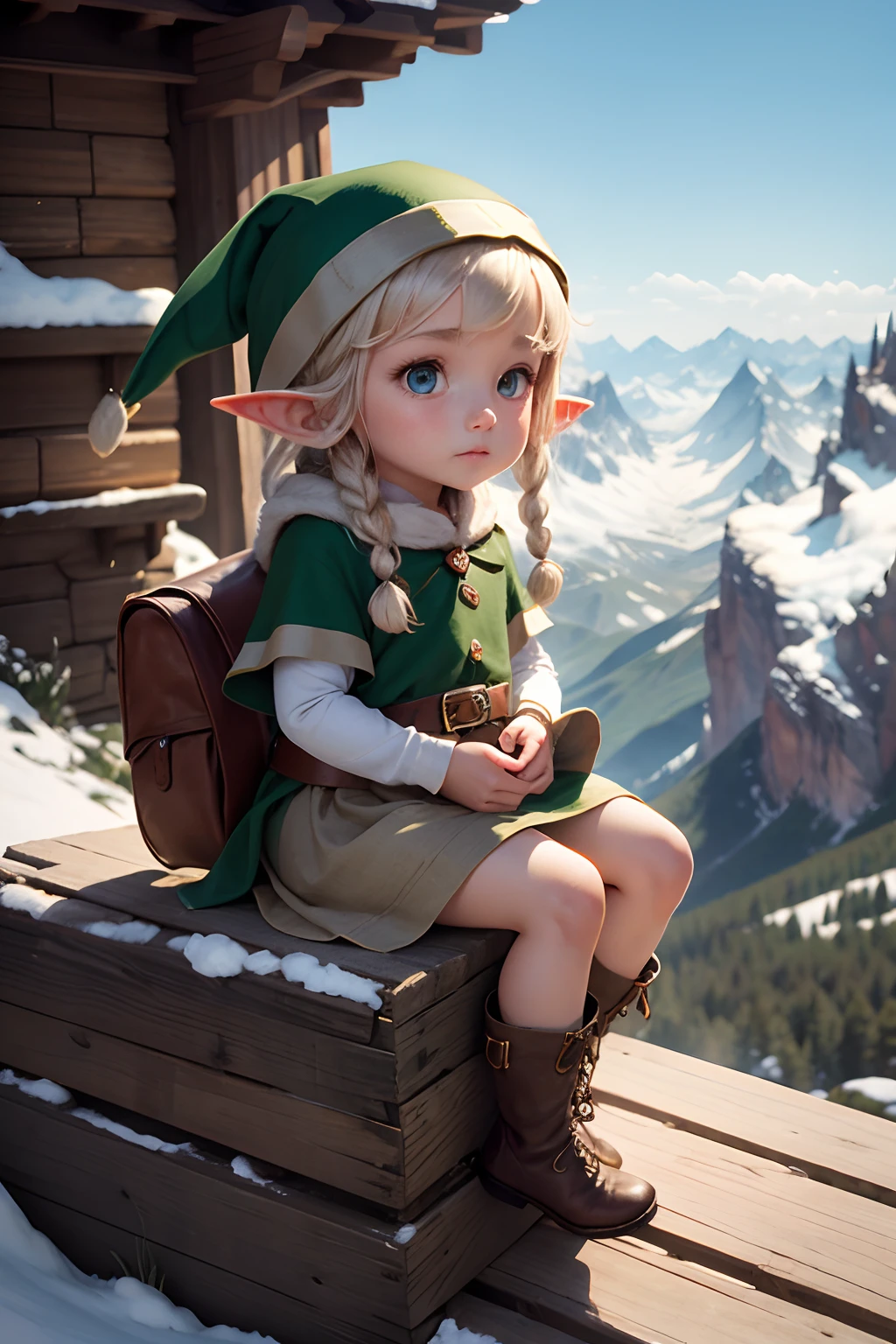 A little elf came out of the mountains