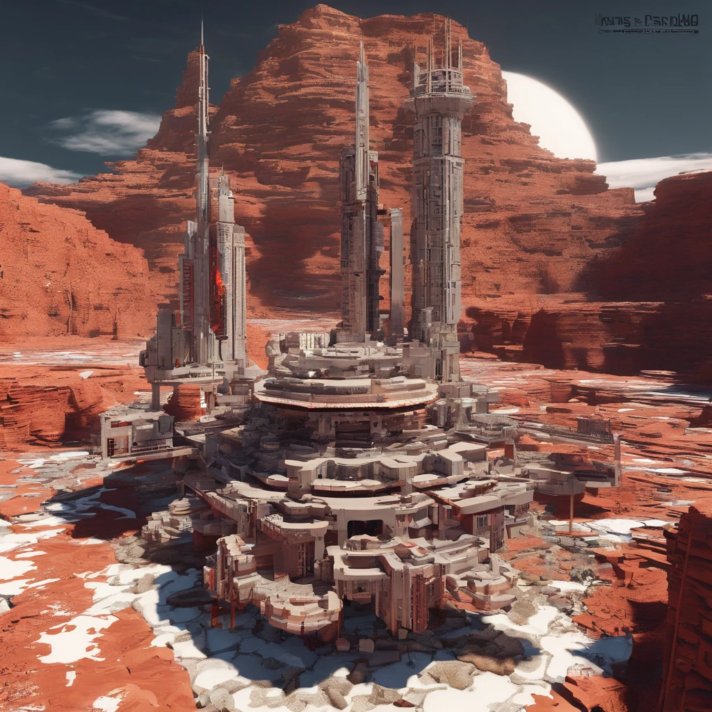 Mars Mo River Alluvial Plain East African Rift Valley Region,Rock Sugar Onyx Nuclear Command Gunboat Platinum Cruiser Tower Snow Red Marble Glow Space Station 1:3 Models,at noon,Cyberpunk Art,Rembrandt light,detail portrayal,Macro shot,surface reflection,high definition detail,dingdall effect,Intensity of light and shadow,The Light Shines,Particle FX,3D Modeling,Surface reflected light,Plenty of detail,The texture is delicate,strong visual impact,Hyper-detailing,hight resolution,high saturated,Ray traching,光影效果,16K Smooth,hight resolution