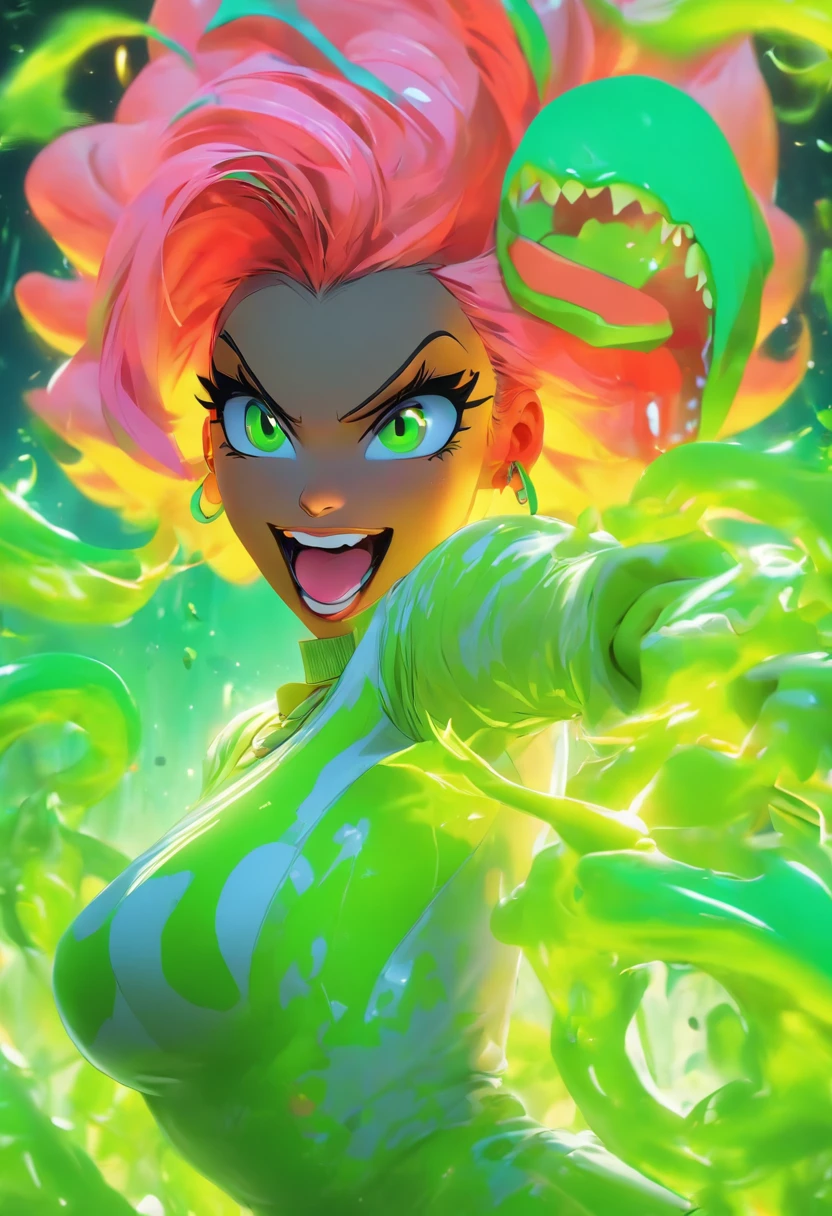 Zeri-League of Legends, Oral sex, sucking cock, dripping cum, cum on tongue, lots of cum, cum in mouth, cum on face, open mouth, tongue out, bukkake, smiling, ohegao