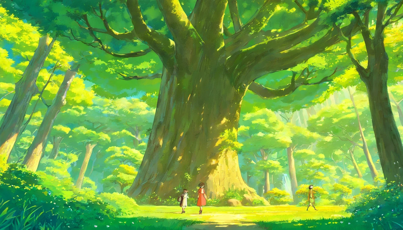Yuzu hangs from trees