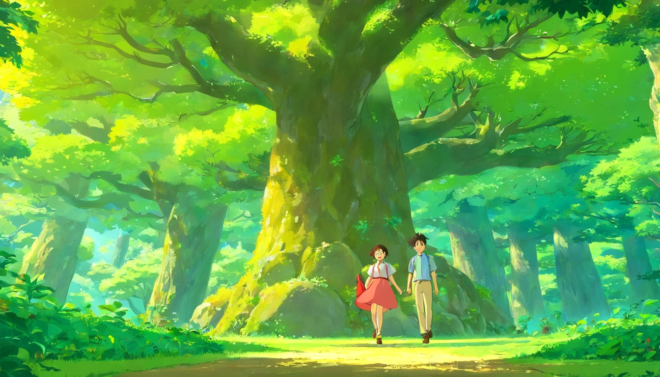 Yuzu hangs from trees