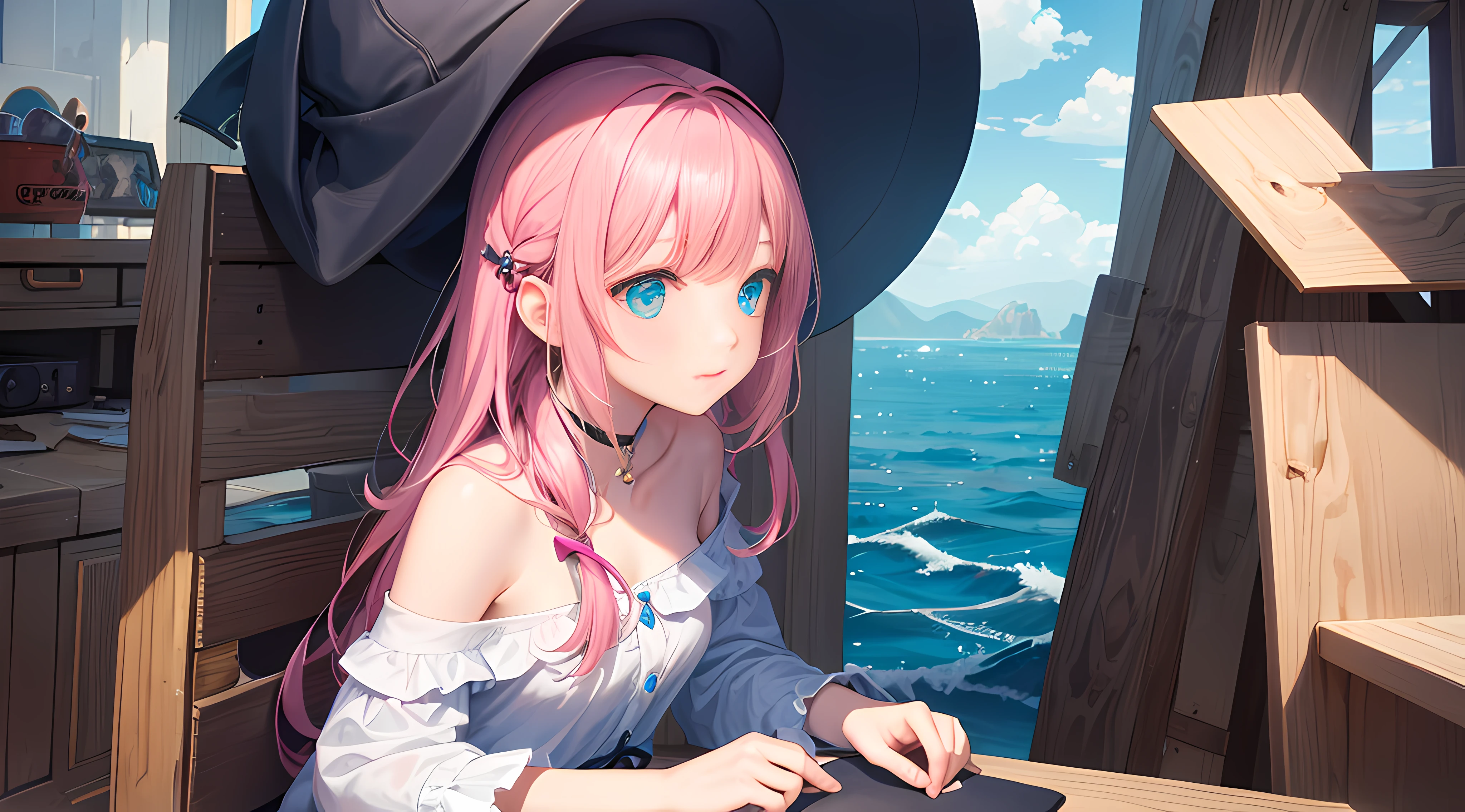 Open the girl's head,