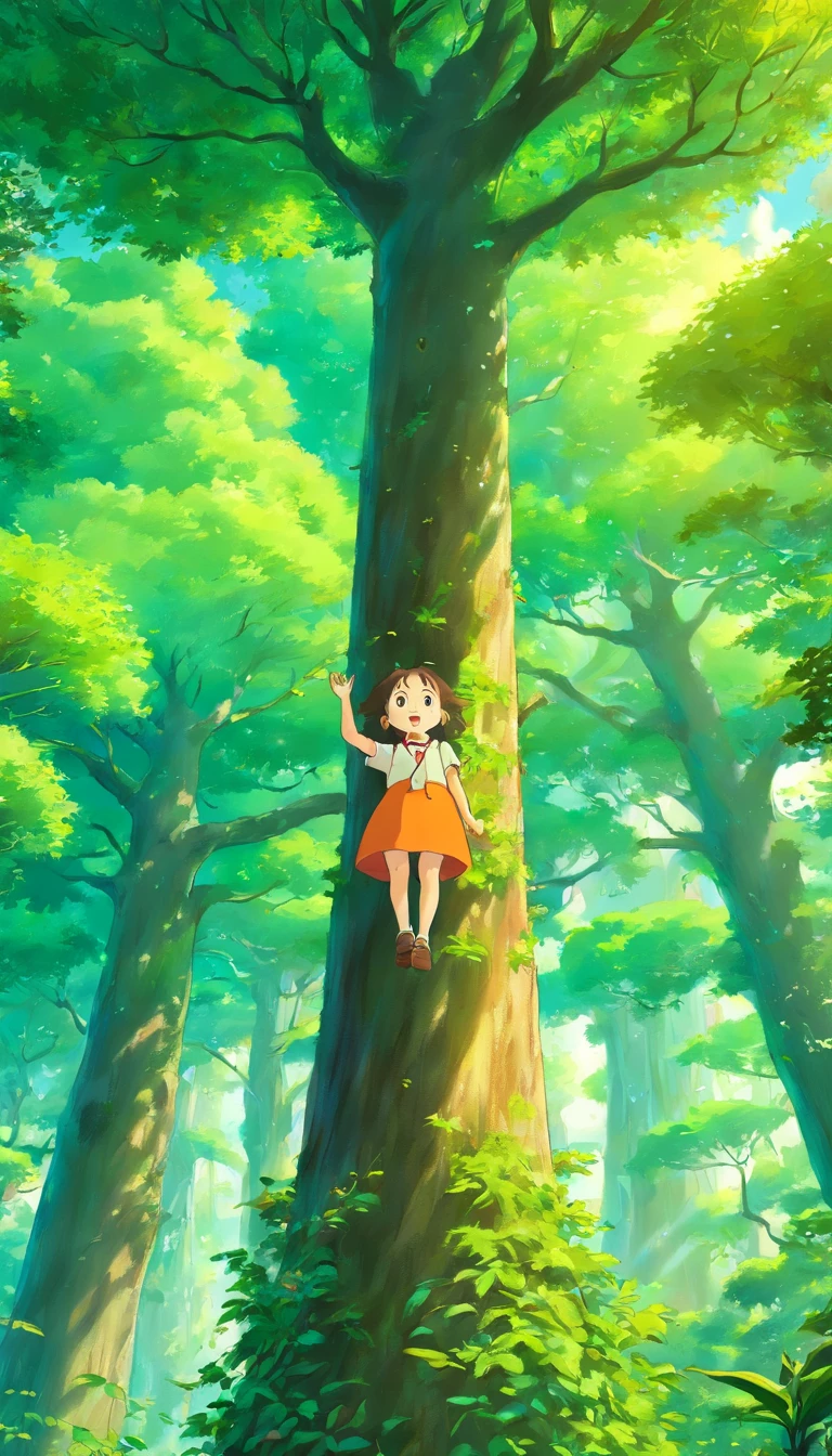 Yuzu hangs from trees