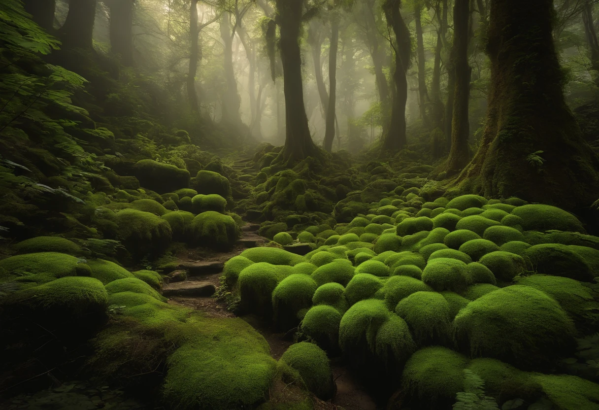 hidden magical academy nestled within a enchanted forest. The lush vegetation thrives, adorned with vibrant moss, ferns, and other mystical plants. The air is damp, filled with the scent of earth and the gentle touch of sunlight filtering through the dense canopy. The Dindar effect adds a touch of magical brilliance, creating an ethereal atmosphere. Wisps of mist dance around, adding an aura of mystery. The forest floor is muddy, bearing witness to the ebb and flow of magical energies.
enchanting atmosphere, green hues, dream-like composition, Nikon Z7 II camera, Fujifilm Provia 100F film, 50mm lens, soft focus, J.K. Rowling, Hayao Miyazaki, Neil Gaiman, Alexander McQueen, Elie Saab