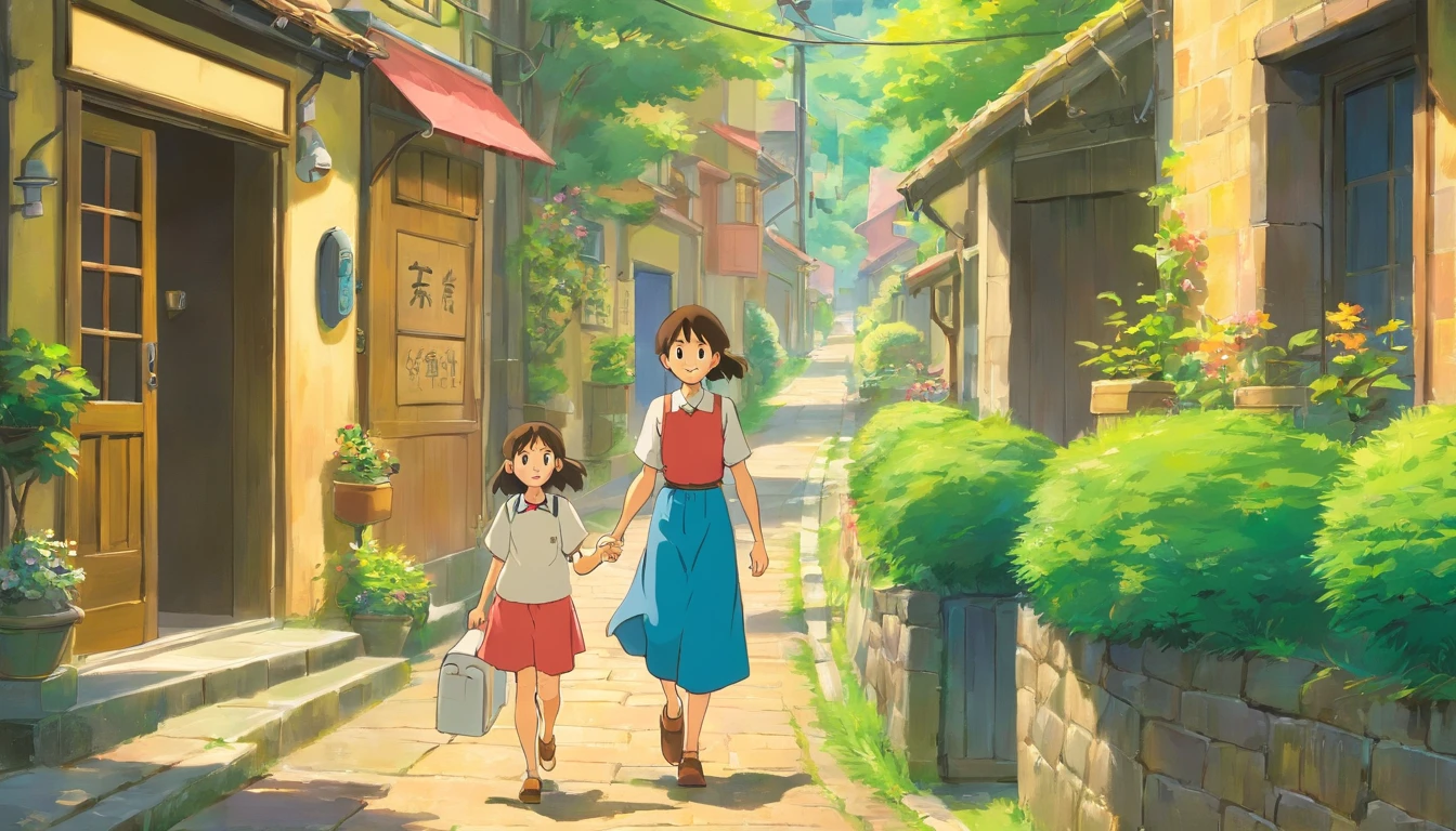 The uncle and his fifteen-year-old daughter returned to their native town