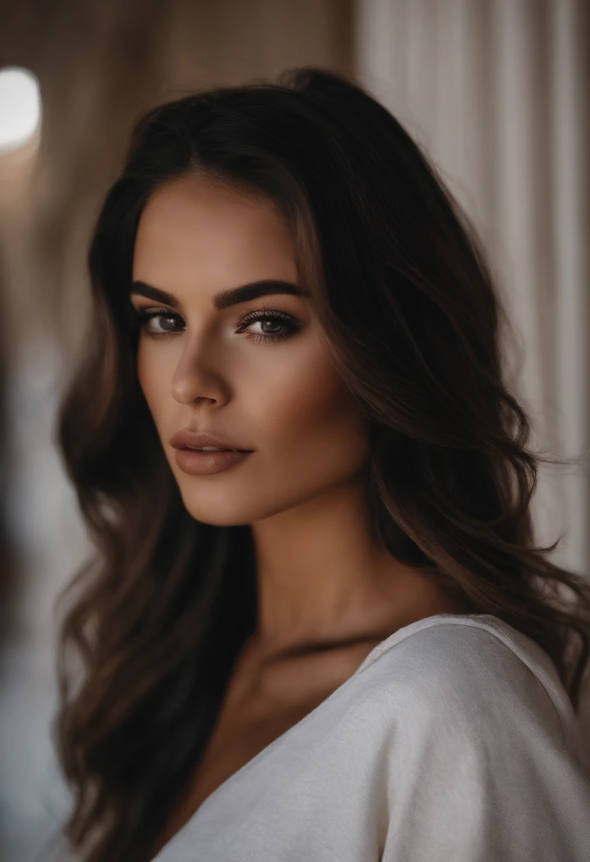 [1girl:1girl:0.3], 2 young girls, solamente, Pelo negro corto medio, corte pixie, tan, (muscular:0.9), (senos medianos:0.1), (senos medianos: 0.25), cabello desordenado, enamorado, rubor de cara completa, gargantilla, QUEBRAR (Sexy oversized black_sudadera con capucha:1.1) Acera QUEBRAR San Francisco, Dramatic lighting, absurdos, La mejor calidad, nubes, Hora dorada, luz del sol,