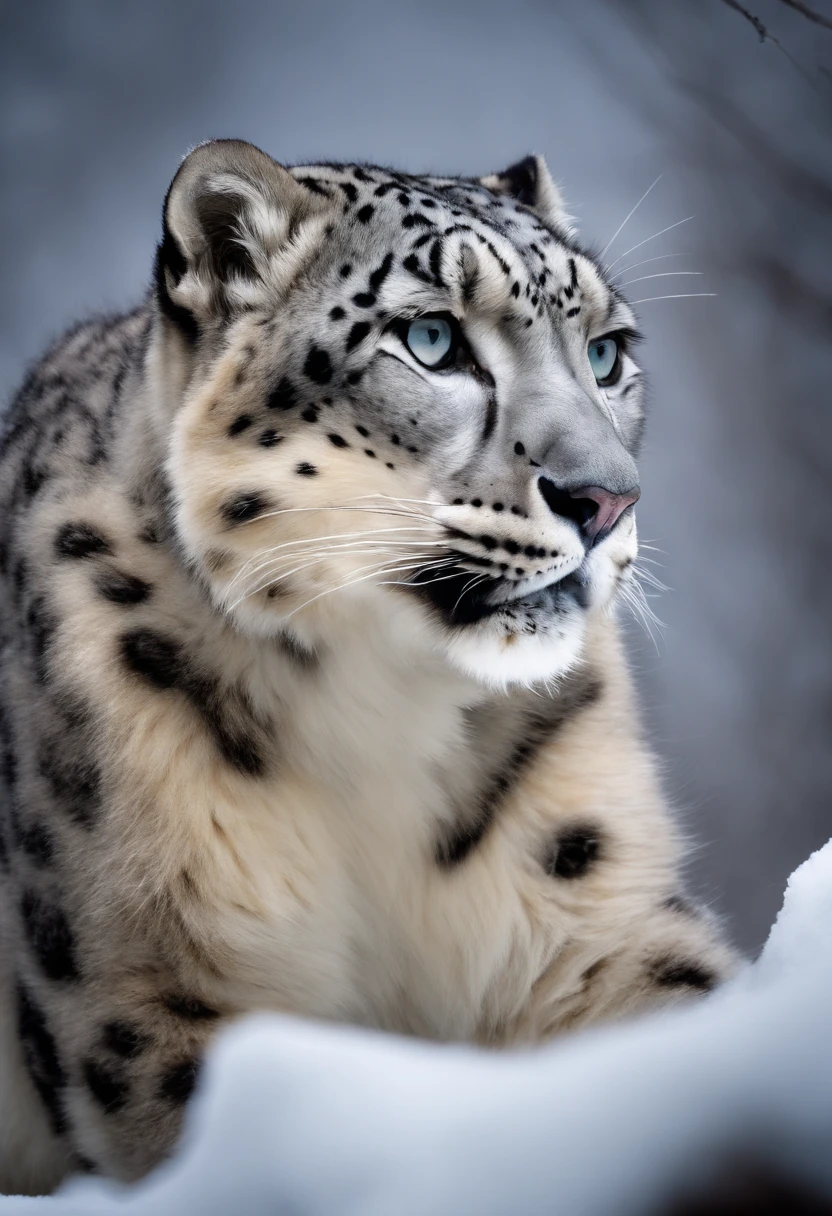 "Generate ultra-high-definition images of chic snow leopards, Classic snow leopard Pose. Using advanced macro photography techniques、Highlights the intricate details of the snow leopard 's coat, mustaches, And expressive eyes.
Place the camera at the snow leopard’s 's eye level, Create an intimate connection between the viewer and the cat subject. Implement a wide aperture for a shallow depth of field, Make the snow leopard stand out clearly against a gently blurred background.
Improve lighting to emphasize the texture and contours of the snow leopard's body, Using the software, Remove coarse shadows、, cosy atmosphere.
Catch a snow leopard in a relaxed position, But balanced, Show your flexibility and elegance. Try to capture the moment in natural movement, Stretching, grooming, etc., To convey a sense of authenticity.
Implement post-processing techniques to improve image clarity, contrast, and color balance, Secure all aspects, From the intricate patterns of cats to their intense gazes, Rendered in stunning detail.
Finally, convey the gentle beauty and innate grace of the snow leopard, Capture fleeting moments celebrating the unique essence of a snow leopard's curiosity and balance." ((Background: moonlight lake)), ((moonlight)), ((majestic)),