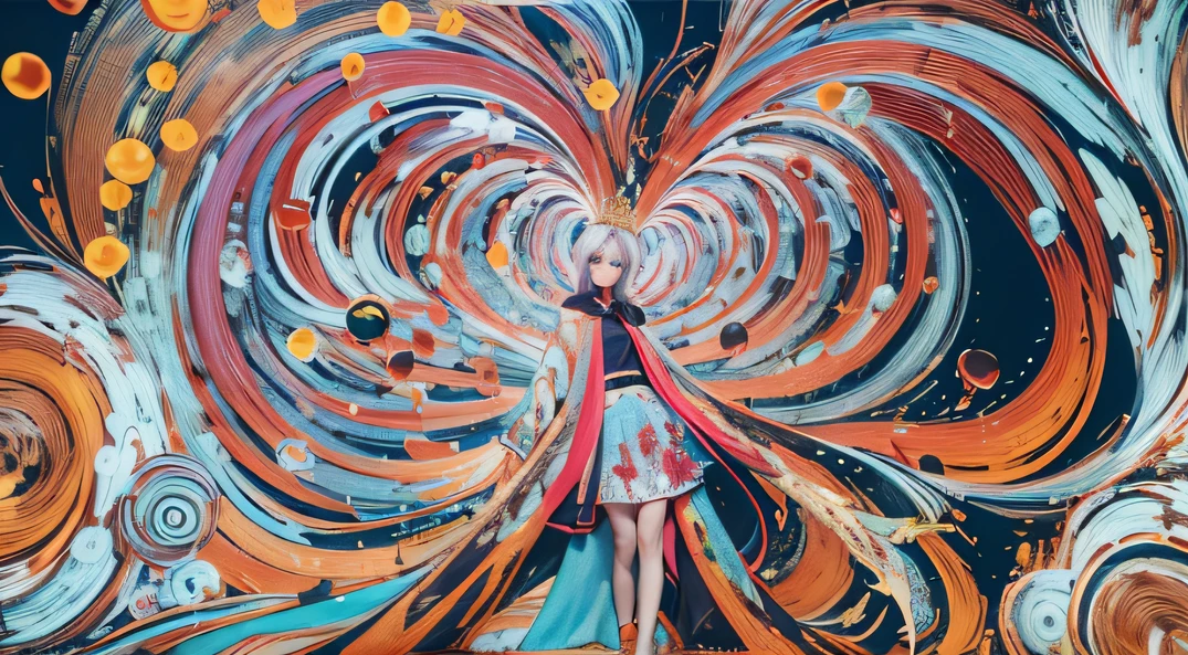 cyan colors，blue colors，enamel，The world of onyx，Blood Girl 32K（tmasterpiece，k hd，Aoyama Pond，hyper HD，32K）Long flowing bright blue hair，blood pond，zydink， a color，Grumpy （Post-halo）， （Linen scarf）， Combat posture， looking at the ground， long whitr hair， Floating bright blue， Fire cloud pattern gold tiara， Chinese long-sleeved gold silk burgundy garment， （Abstract metaverse splash：1.2）， white backgrounid，Peony flower vitality protector（realisticlying：1.4），Bright purple hair，Smoke on the road，The background is pure， A high resolution， the detail， RAW photogr， Sharp Re， Nikon D850 Film Stock Photo by Jefferies Lee 4 Kodak Portra 400 Camera F1.6 shots, Rich colors, ultra-realistic vivid textures, Dramatic lighting, Unreal Engine Art Station Trend, cinestir 800，A girl with long flowing bright blue hair，Huge colorful bubbles