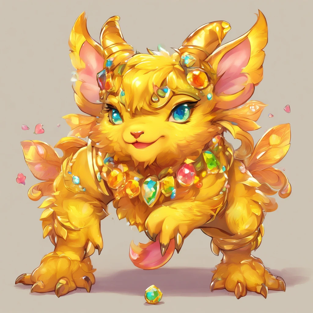 Yellow Jeweled Beast, Tolpaz, masterpiece, best quality