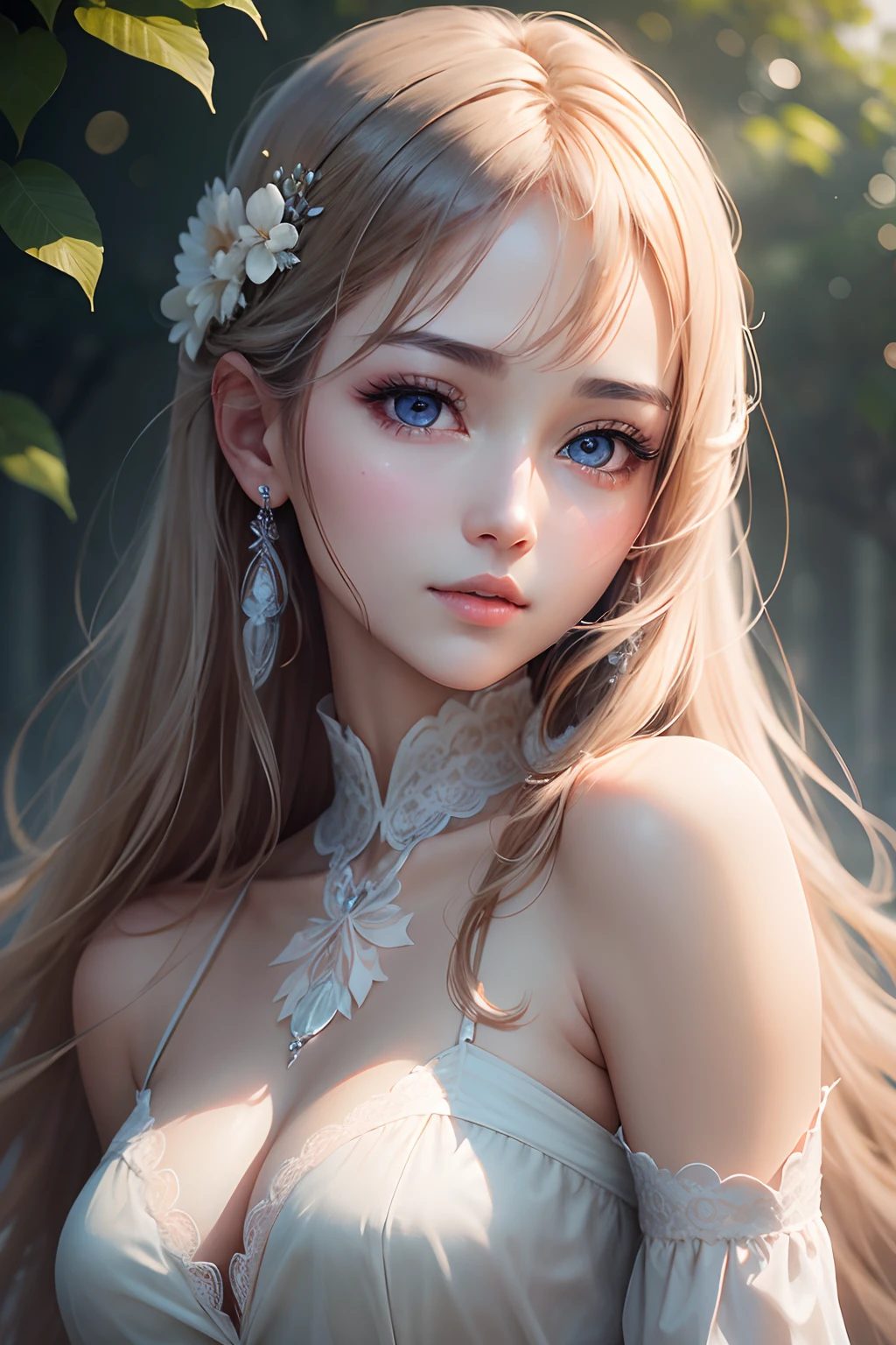 Super delicate、超A high resolution、CG.beautidful eyes、Beautiful eyes、Super delicate、extremely beautiful lady、realistic、frontage、Picturesque beauty、Perfect balance