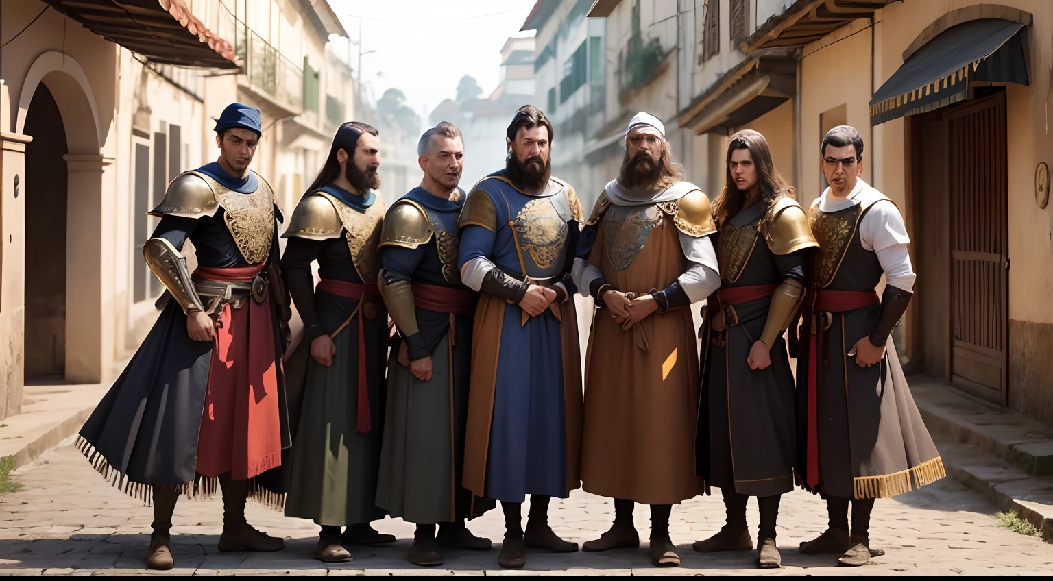 guerreiros dos tempos antigos montado