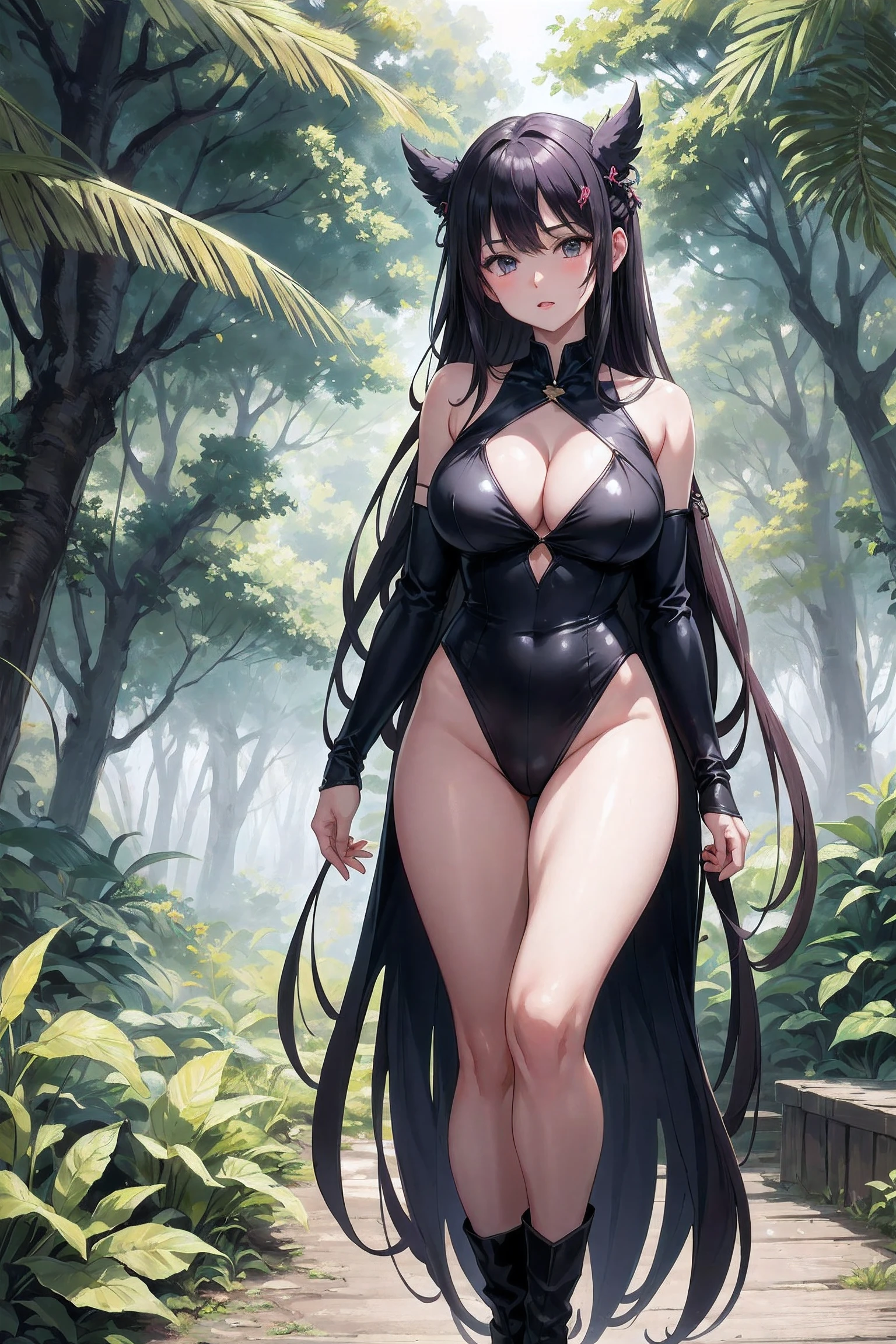 God of Fantasy Anime、God's hair is a jungle in another world、An otherworldly person living overhead々、God's Face、God's Head、jungles、Otherworldly people、A giant otherworldly god、