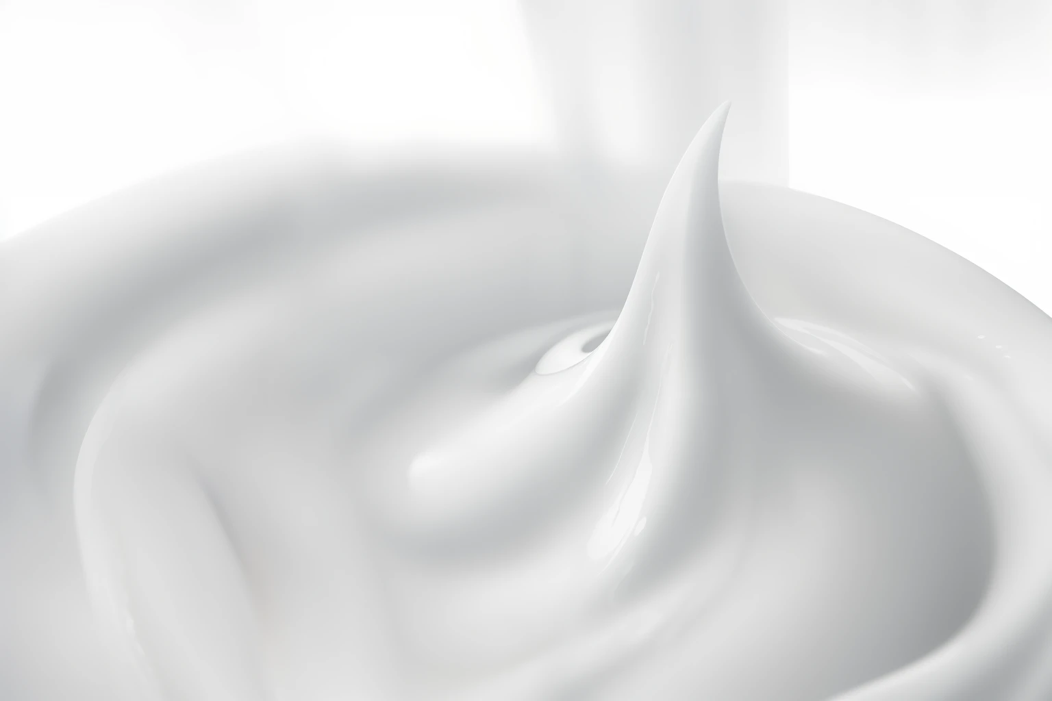 Close-up of white liquid swirling on a white surface, soft smooth skin, smooth shine texture, smooth textured skin, Smooth texture, smooth clean texture, exquisite and smooth details, crisp smooth lines, smooth detailed, Smooth skin, smooth blending, Smooth surface, detailed white liquid, close-up product photo, Soft skin, Smooth porcelain skin, Creamy skin