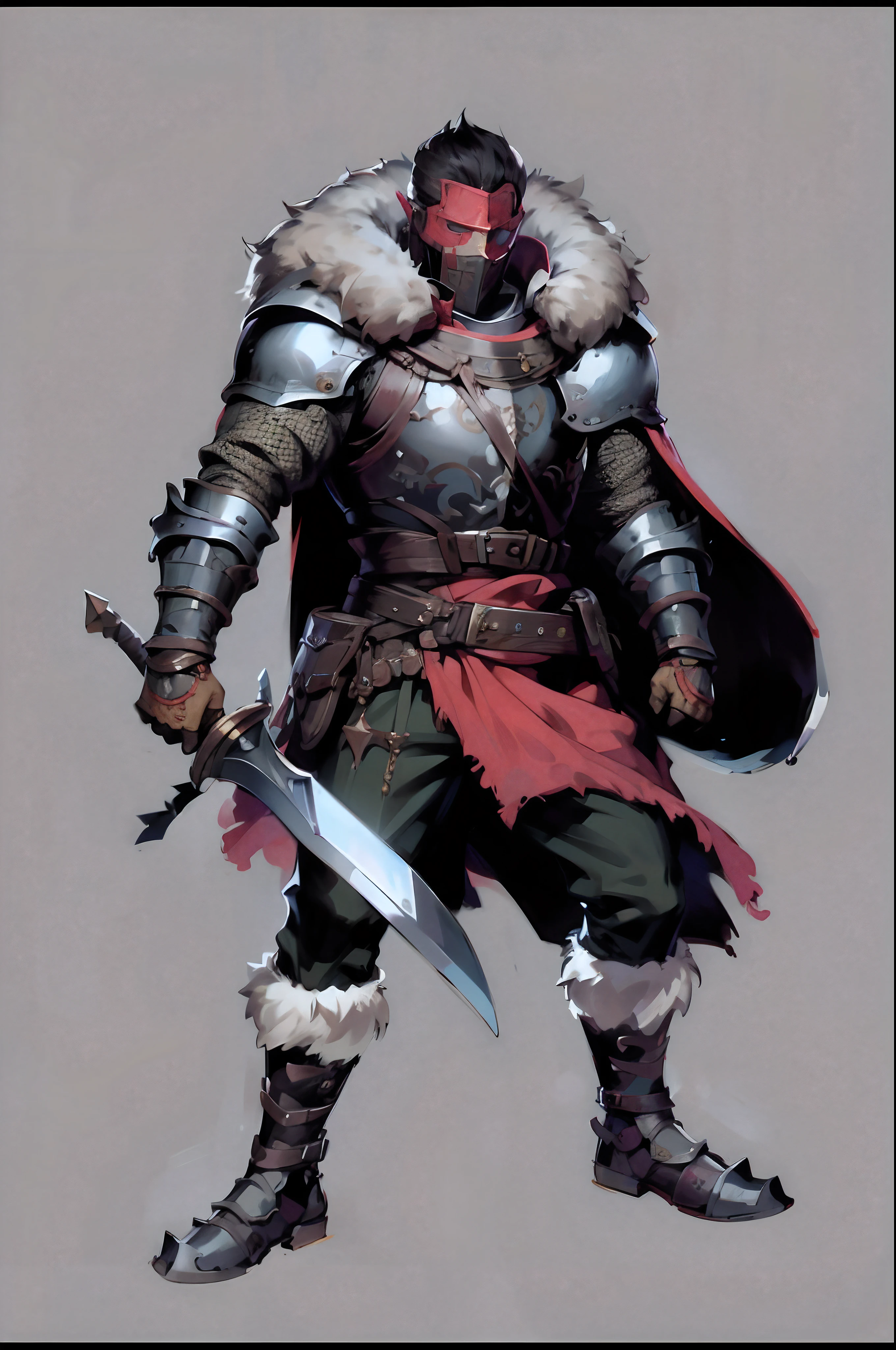 Game character design，holy paladin，Quaint and heavy armor wraps the entire body，shelmet，epee，heavy boots，（full bodyesbian：1.4），depth of fields，high light，Real light，Ray traching，oc rendered，Hyper-realistic，best qualtiy，8K，Works of masters，super-fine，Detailed pubic hair，Correct ???????，Bokeh，Facial features are carefully depicted