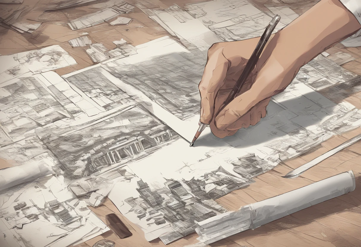 Paper on the table tops sideways