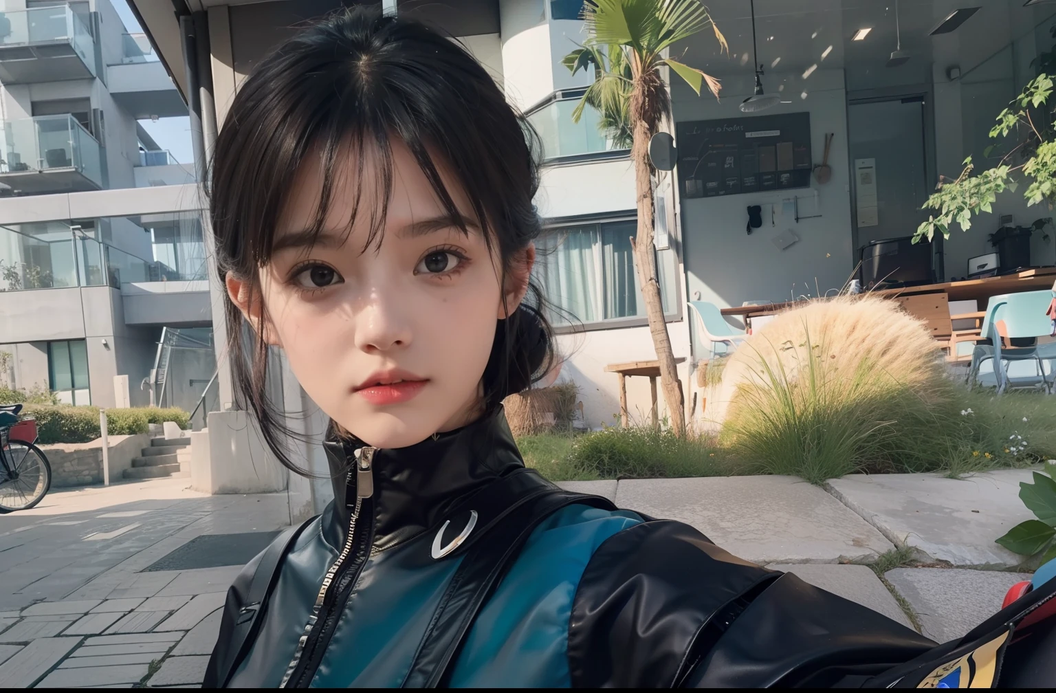(full bodyesbian:1.5)，(1girll:1.3),(view the viewer:1.4)，(anatomy correct:1.4),(Sitting by the sea:1.2),(Wear a short skirt:1.2),(Accurate and perfect face:1.3),(Long legs:1.3),hyper HD, Ray traching, reflective light， structurally correct, Award-Awarded, High detail, Fade-in and fade-out shadow contrast, Face lighting ，Cinematic lighting, Masterpiece, super detailing, High quality, High detail, Best quality, 16k，High contrast,
