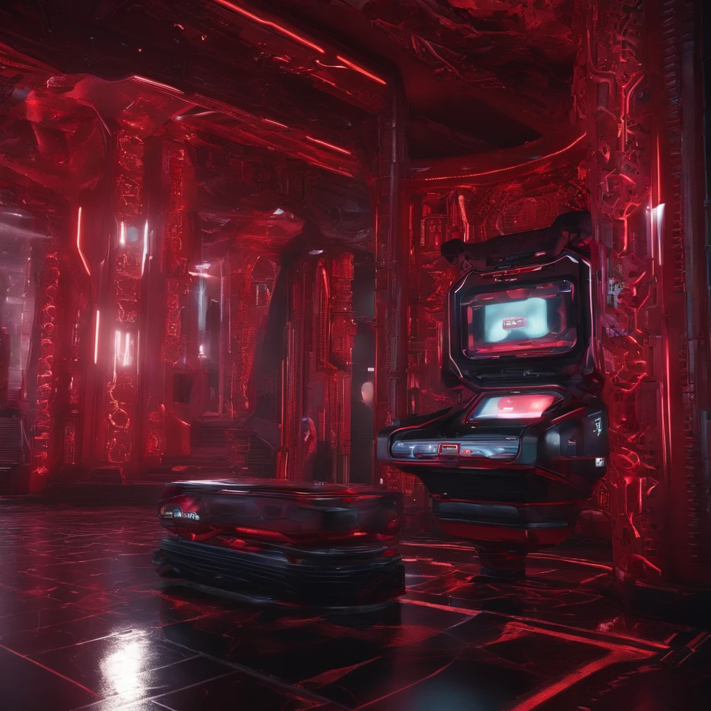 32K(tmasterpiece,k hd,hyper HD,32K),Bloody jewelry area in the back room,A huge sphere ,Yao Lang protector (realisticlying:1.4),Staggered totem,Red furniture,The background is pure,A high resolution, the detail, RAW photogr, Sharp Re, Nikon D850 Film Stock Photo by Jefferies Lee 4 Kodak Portra 400 Camera F1.6 shots, Rich colors, ultra-realistic vivid textures, Dramatic lighting, Unreal Engine Art Station Trend