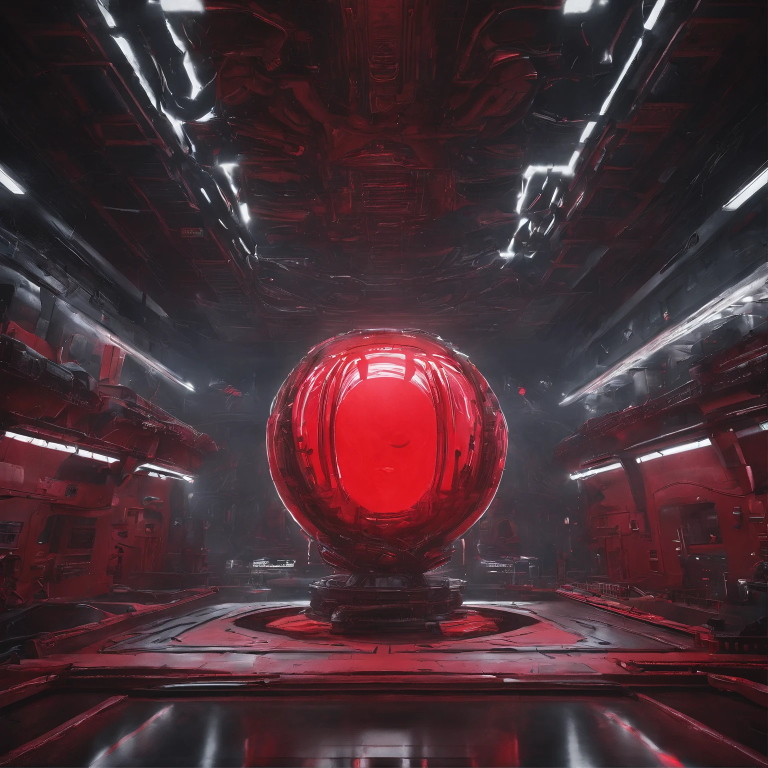 A huge red irregular sphere,There are red furniture inside,Bloody jewelry area in the back room,Various mucus,Interlaced complex,32K(tmasterpiece,k hd,hyper HD,32K) ,Yao Lang protector (realisticlying:1.4),Staggered totem,The background is pure,A high resolution, the detail, RAW photogr, Sharp Re, Nikon D850 Film Stock Photo by Jefferies Lee 4 Kodak Portra 400 Camera F1.6 shots, Rich colors, ultra-realistic vivid textures, Dramatic lighting, Unreal Engine Art Station Trend