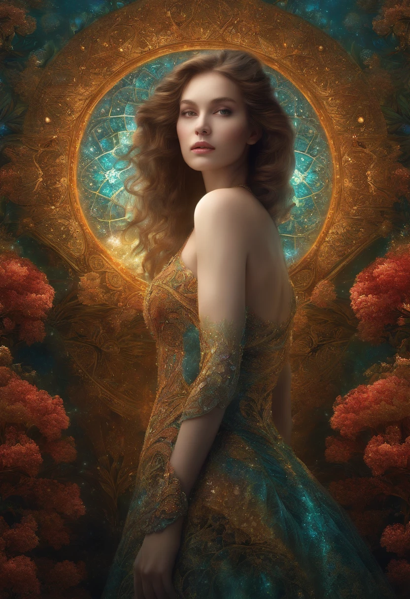 (masterpiece, top quality, best quality, official art, beautiful and aesthetic:1.2), (1girl), extreme detailed,(fractal art:1.3),colorful,highest detailed