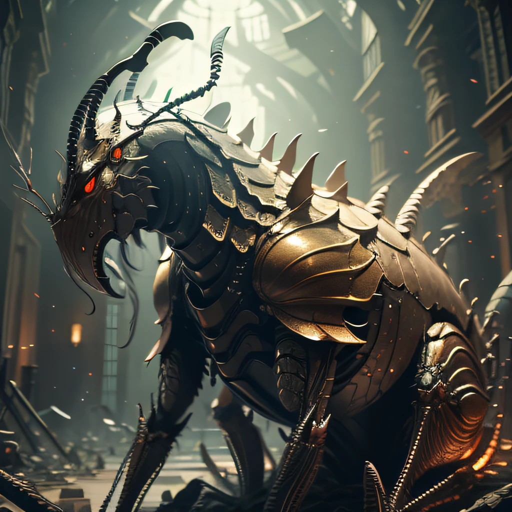 Ancient Chinese landscapes, temples, (mysterious black fog), Journey to the West, ((ghosts)), (corpses), (ancient monsters)), glazed tiles, Buddha statues, lanterns, absurdity, realistic lighting, (abyss) masterpieces, high quality, exquisite graphics, high detail, dragons, --auto --s2
