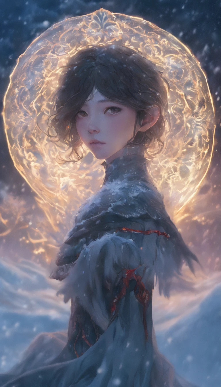 Winter lights, winter setting, Masterpiece, Young Korean idol boy in Focous shot, Korean male,Full body size, Christmas theme, With gray eyes, Vertical pupils, forest, whaite hair, Cold look, Lightweight, modern clothing, Pale skin, colorgrading, Lighting illustration, the person in the middle, Extreme quality, Radiant, Extremely detailed, Ultra-detailed face, Ultra HD 8K, ultra digitality, Mythical, Winter night lightning, Concept art portrait by Greg rutkowski, Art germ, ultra - detailed, intricate art, Fantasy style, triadic colours, Fantastical, intricately details, Splash screen, complementary colours, fantasy concept art, 8K resolution, Deviantart's masterpiece, Oil painting, Heavy strokes, Soft lighting, Film photography, analogue photography, filmgrain, anna dittmann, hyper photorealism, oil dripping,Boy,Male, Korean idol male face, Men with short hair,