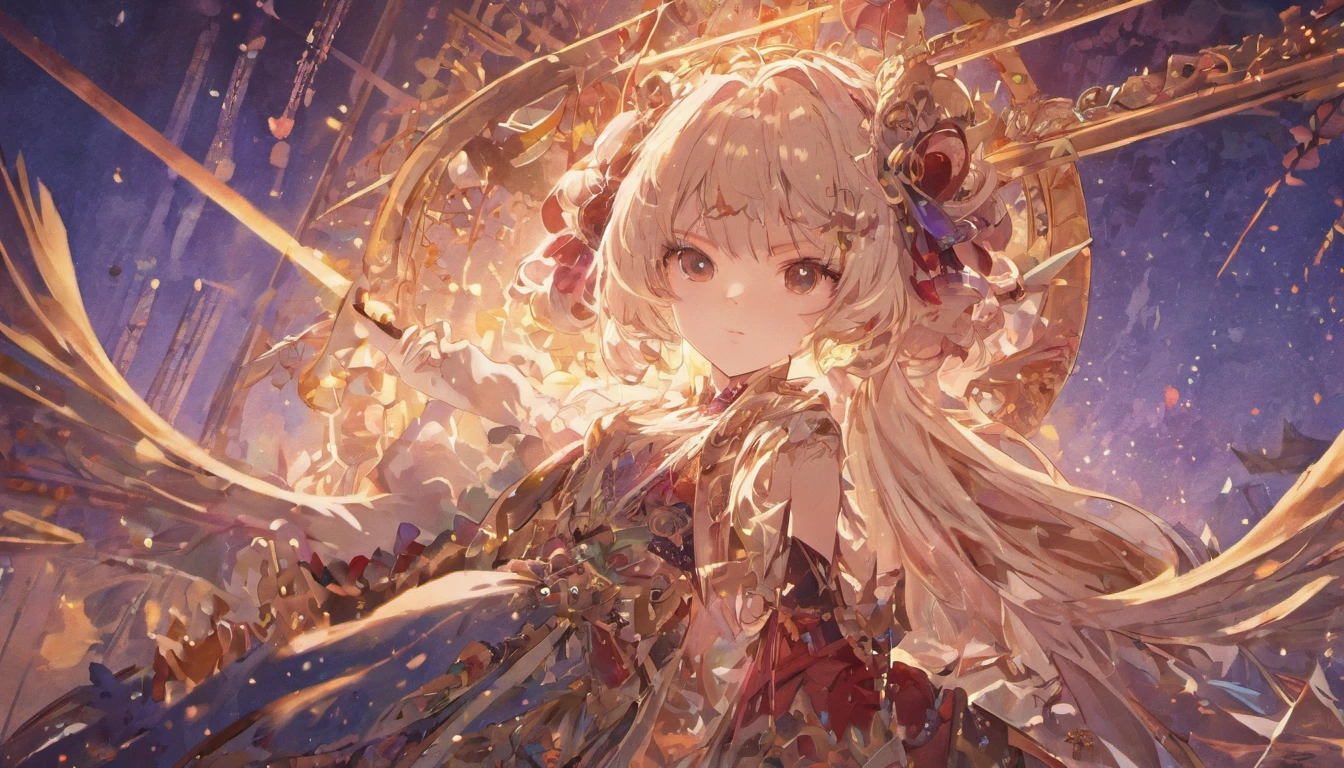 (Masterpiece, Backlight, Delicate Beauty Eyes: 1.2), (Illustration, Super Delicate Face, Super Fine: 1.2), UHD, Super Fine, 1girl, Solo, Red Wedding Dress, White Slip Stockings, Ultra Detailed Eyes, Slim, (Supermodel: 1.3), Amusement Park, Medium Breasts, Beautiful Detail Glow, Wink, (Best Lighting, Extremely Delicate and Beautiful), ((Cinematic Light)), (Soft: 2), Ultra HD, Ultra Detail