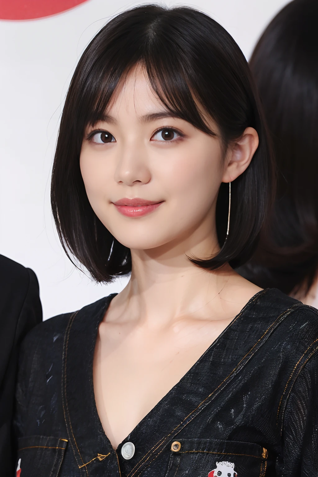 japanes, Single eyelid, 30 year old petite girl, thin lipss, Black Hair Bob Hair, fullnude, masutepiece, Best Quality, Detailed skin, Detailed eyes, ,8K, Good anatomy