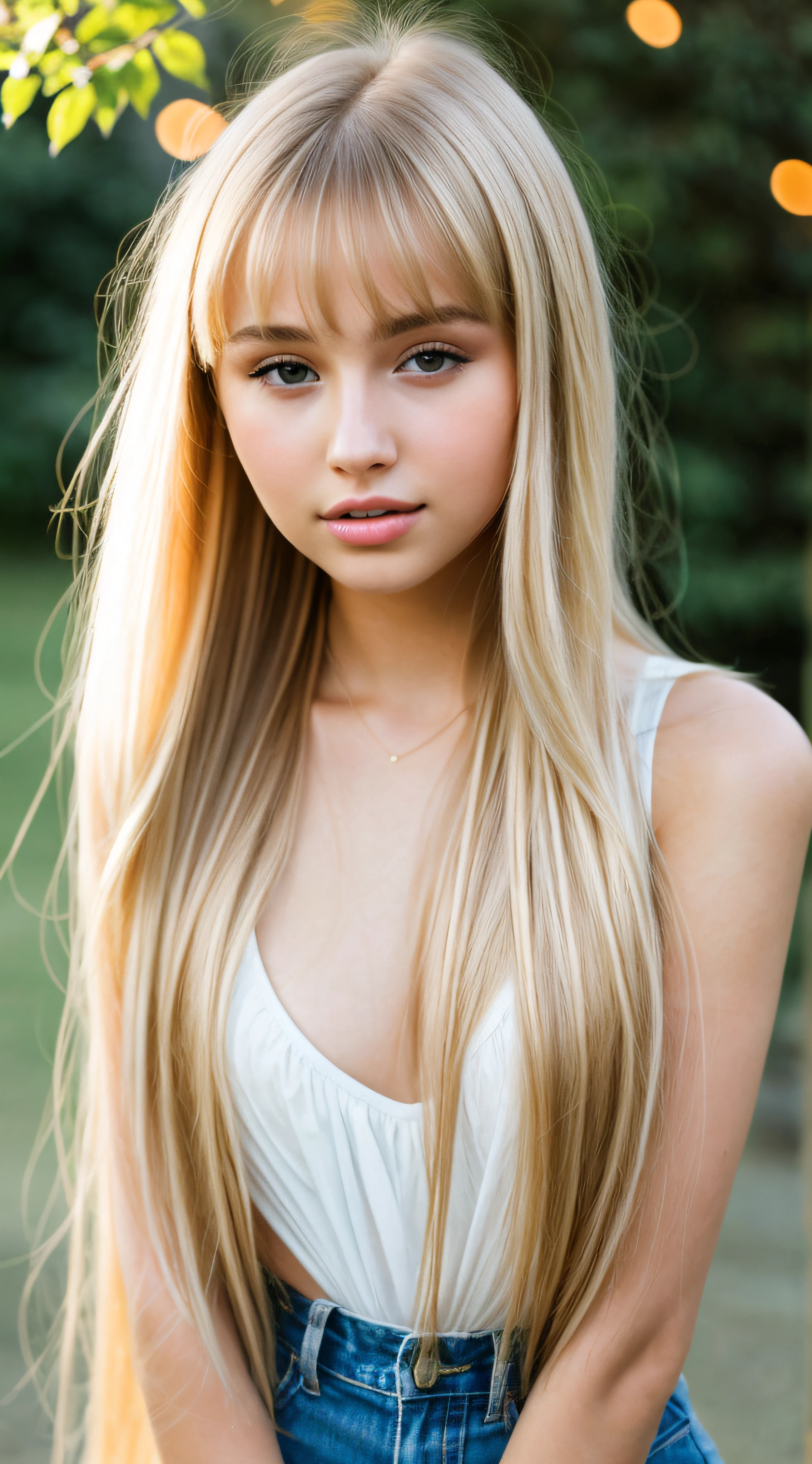 Woman with super long blonde silky straight hair and blue eyes is taking pictures, gorgeous young model, Portrait Sophie Mudd, beautiful female model, cute young woman, Very beautiful bangs、Light illuminating shiny cheeks、Very beautiful young woman, portrait of a beautiful model, Beautiful young girl, Beautiful young woman, a photography of a beautiful woman, face perfect, 16-year-old female model, Beautiful young face, Beautiful blonde girl