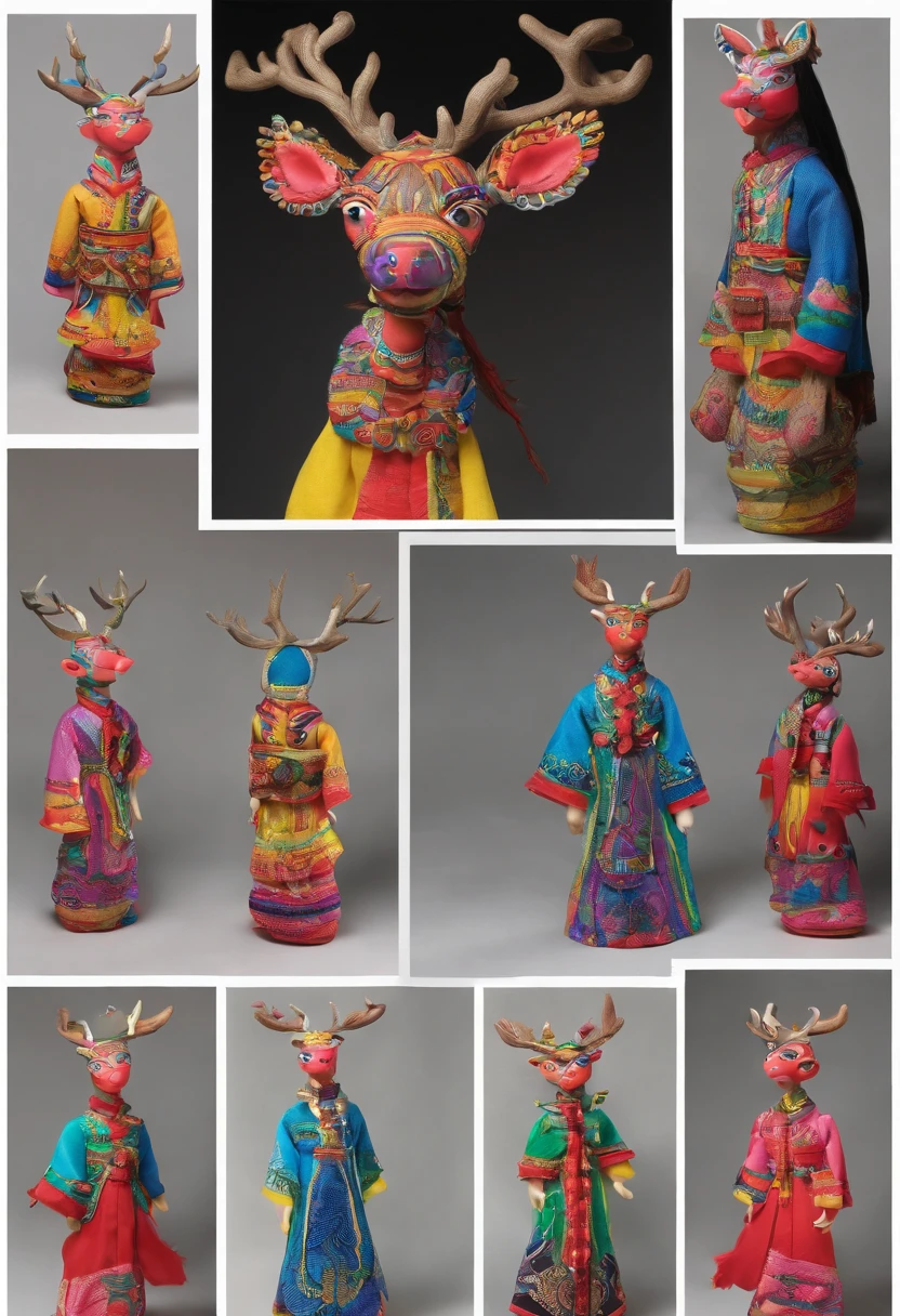Yi or Miao clothing，deers
