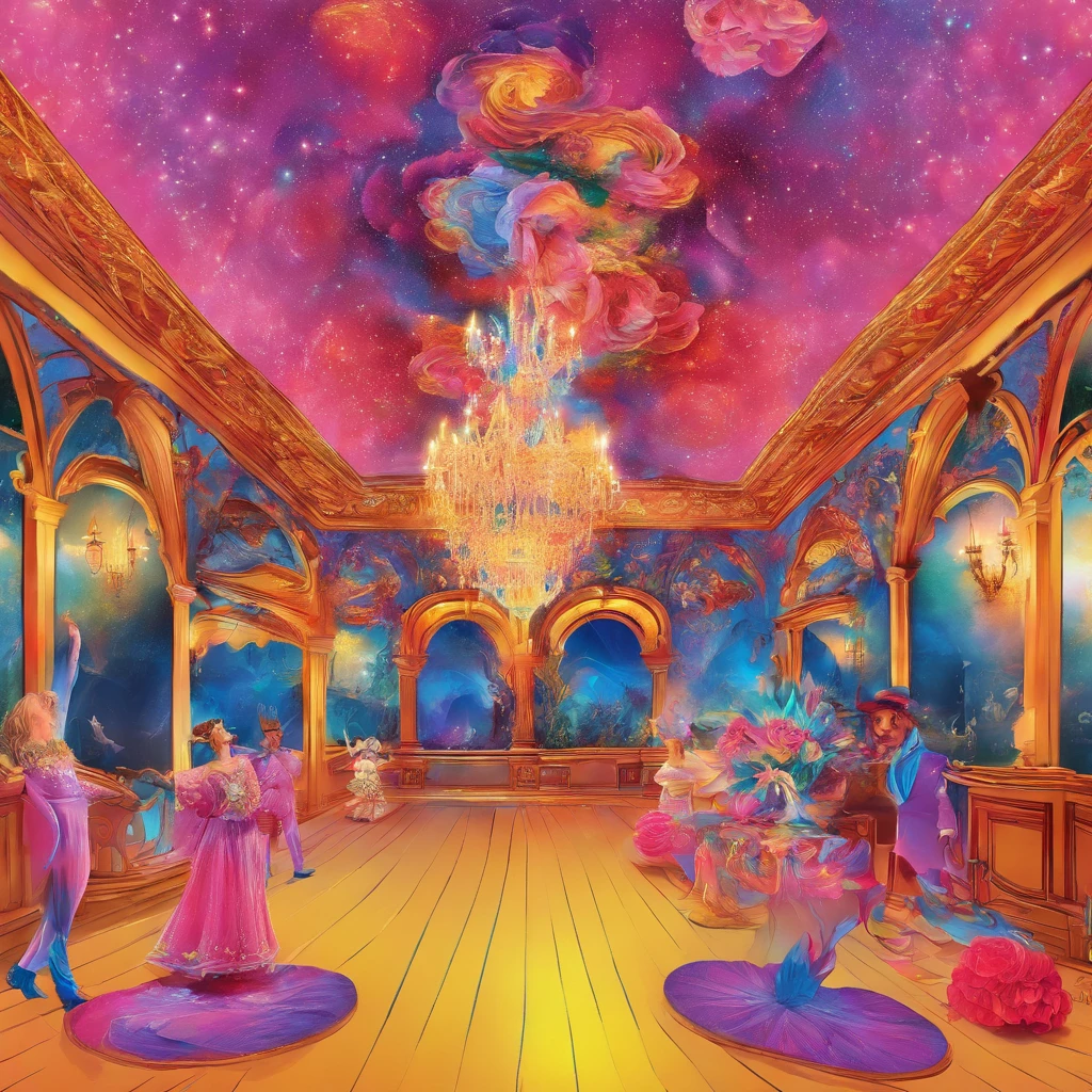 Inspired by Annie Leibovitz, a candid shot of energetic event planners transforming the party hall into a vibrant wonderland. Warm lighting accentuates their smiles and teamwork, creating an inviting atmosphere. --v 5 --stylize 1000