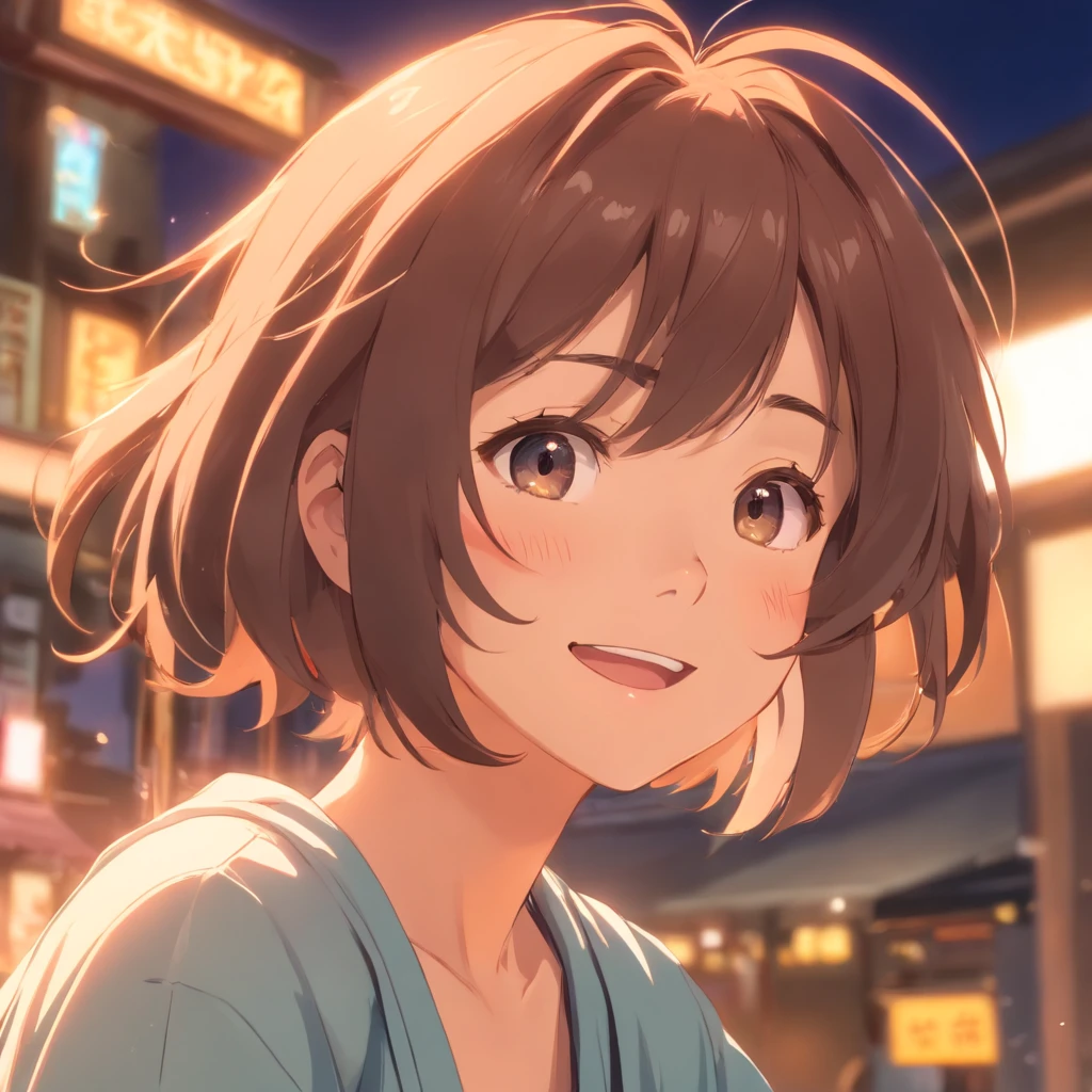 hyper photorealism, god light, Fuji colors, head out of frame, Close-up, hyper HD, Super detail, 16k,head portrait,one-girl,Laugh happily,