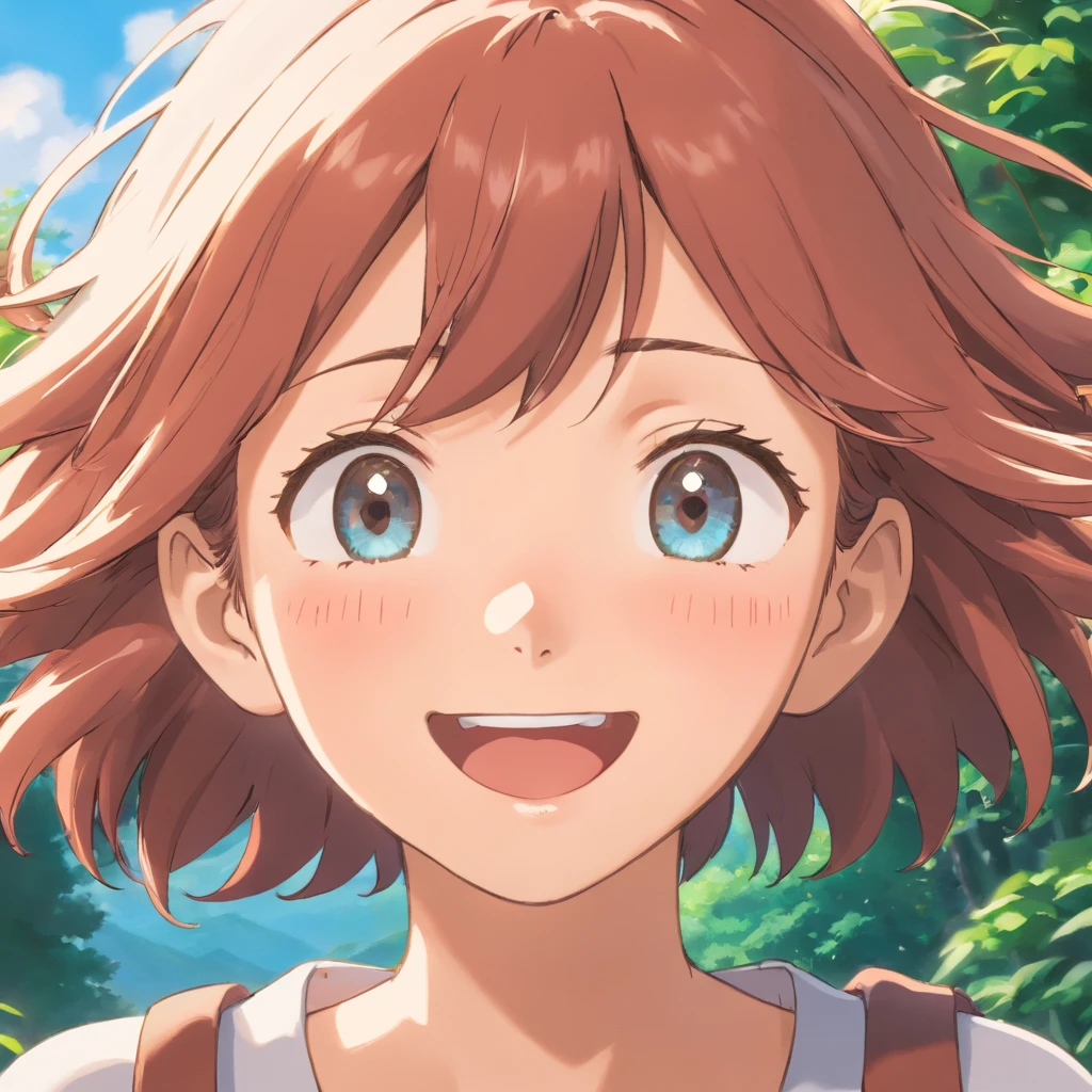 hyper photorealism, god light, Fuji colors, head out of frame, Close-up, hyper HD, Super detail, 16k,head portrait,one-girl,Laugh happily,