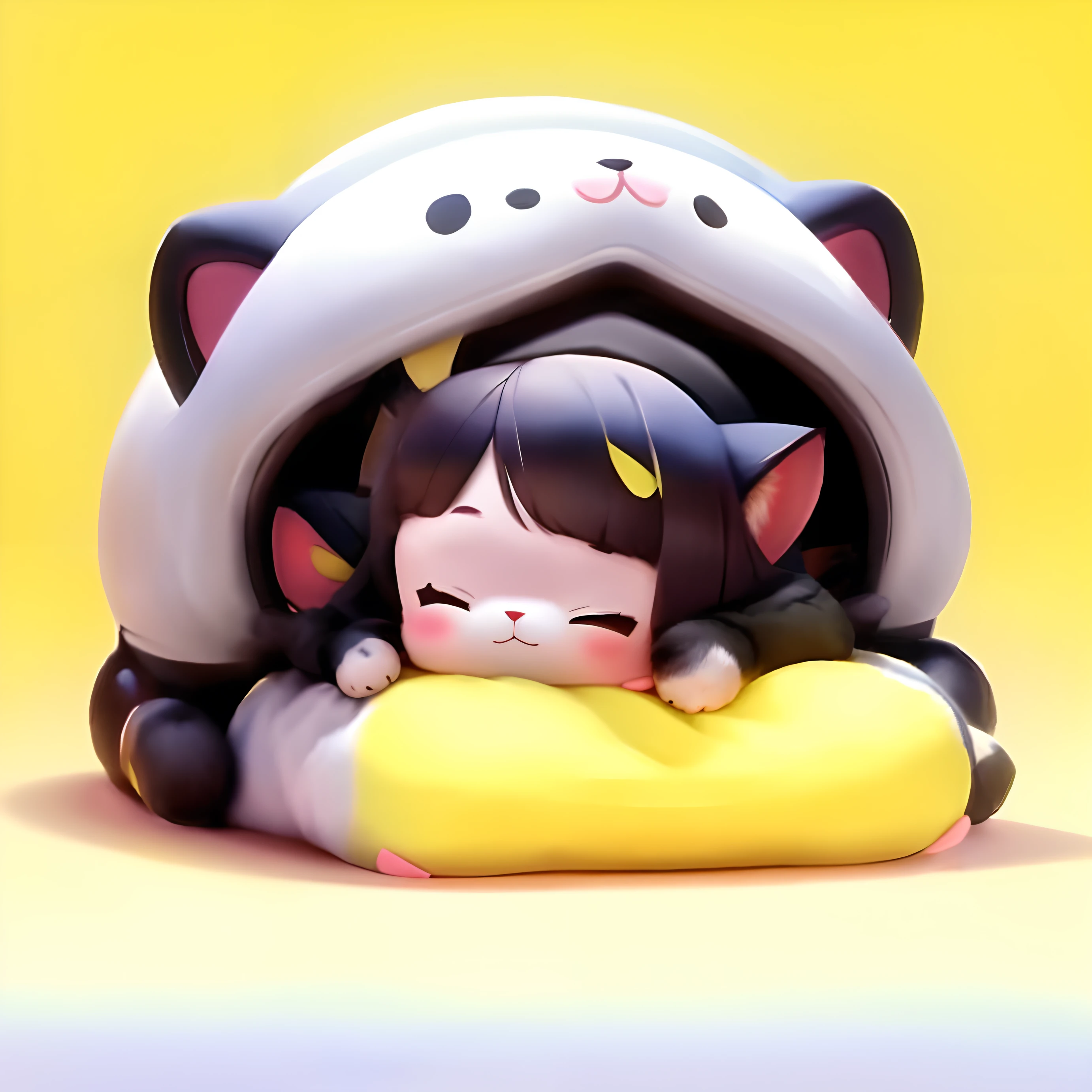 Cute cat asleep