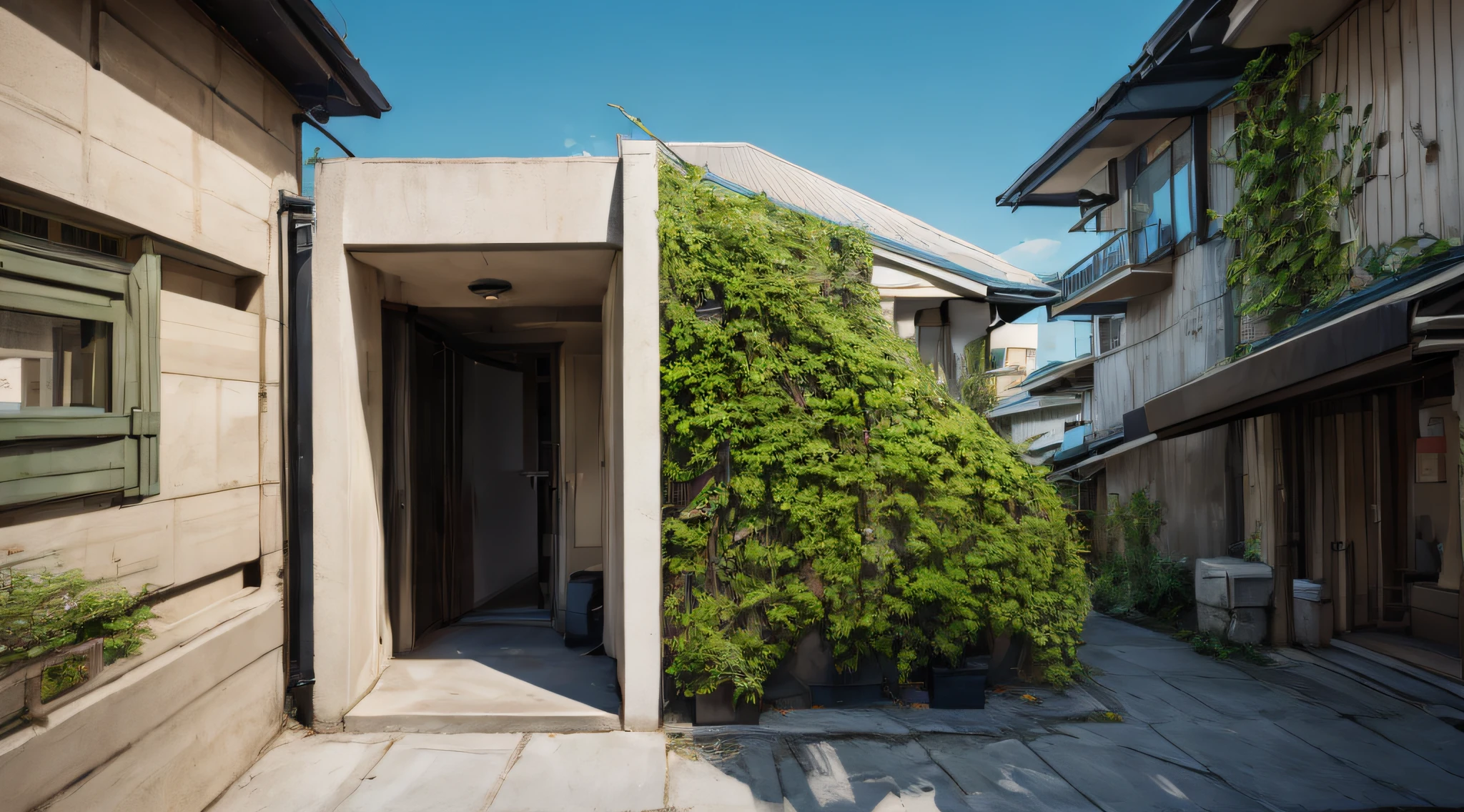 Generate an image that depicts the truth concealed behind a carefully crafted facade.
