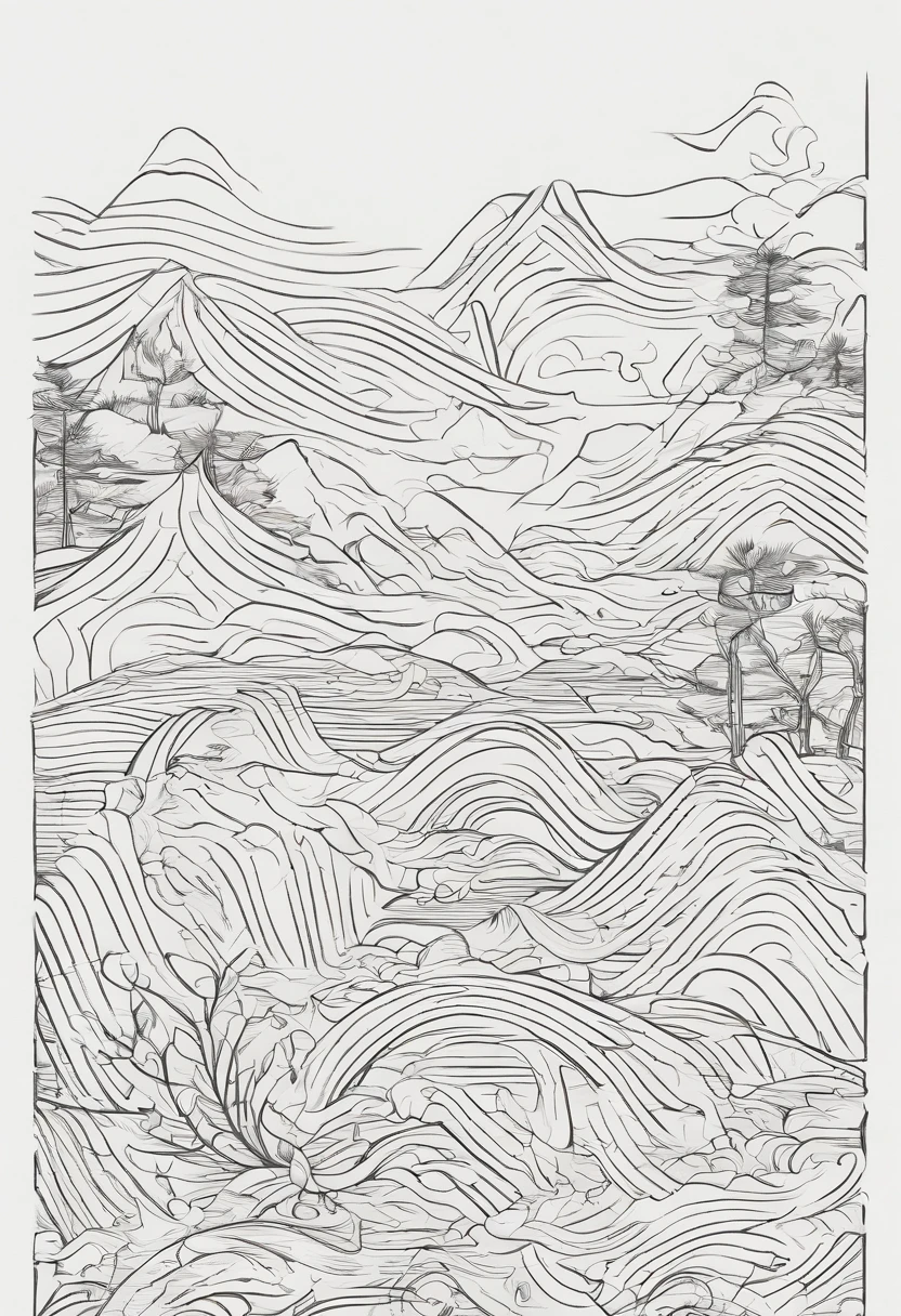 A logo in ink painting style,(Anhui style eaves:1)