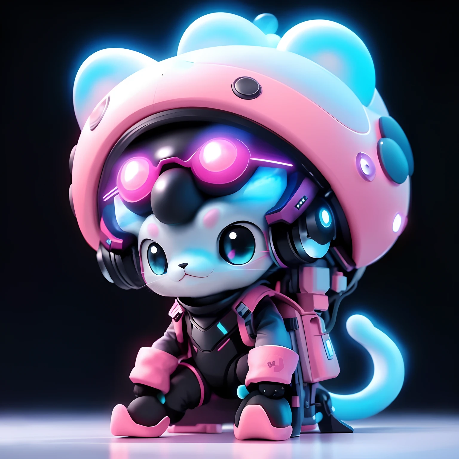 Sci-fi cat,Cool styling,Very confident and handsome