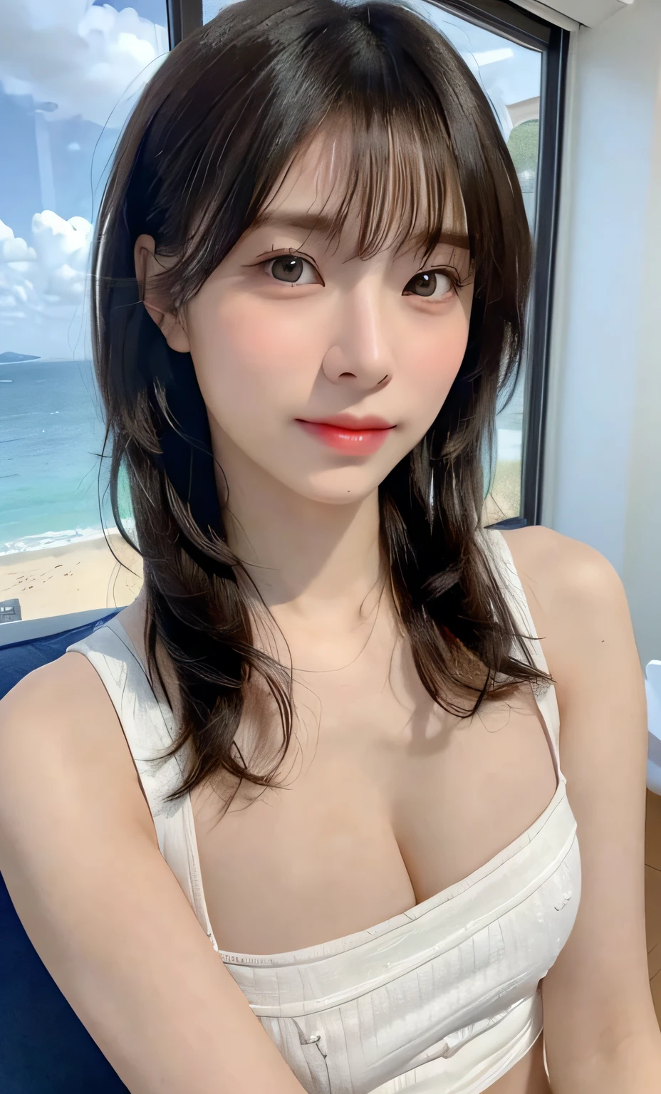 ((Best quality, 8k, Masterpiece :1.3)), 1girl, Pretty woman with slender abs :1.3, (wavy hairstyles, Huge breasts :1.2), Sexy Myanmar Traditional Htamein :1.1, Ultra-detailed face, Detailed eyes, Double eyelid, Full body, Sexy pose