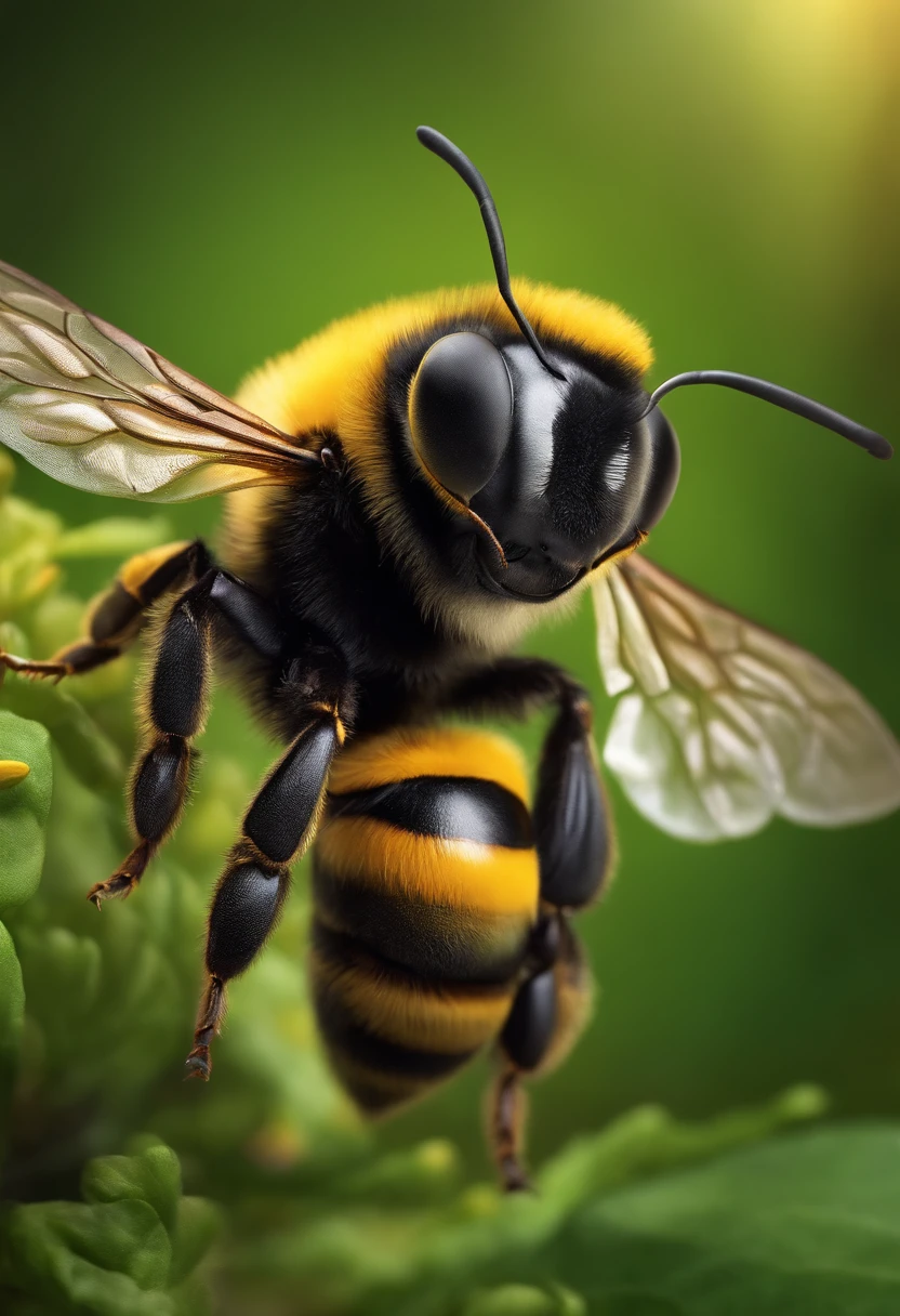 Mascot character bee from all angles