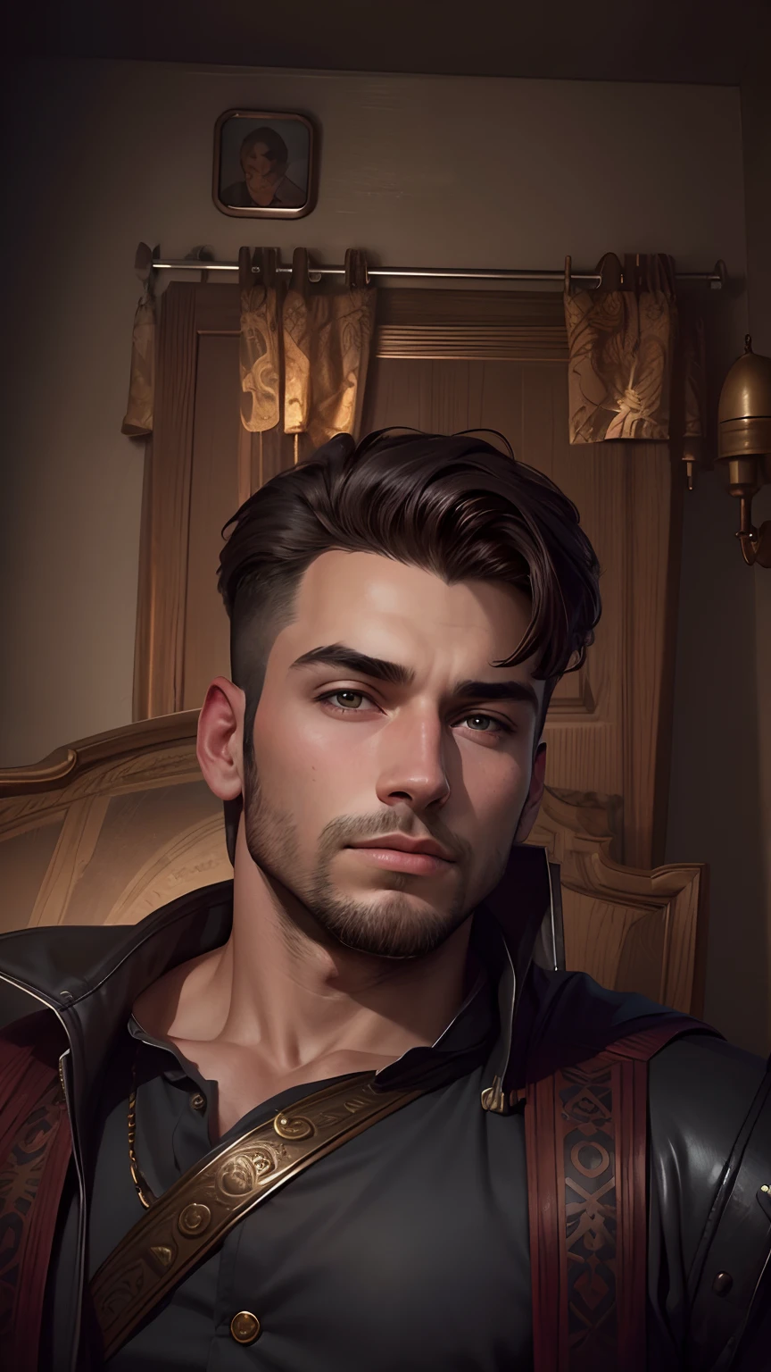 A handsome boy with change potrait background,realistic face,4k quality