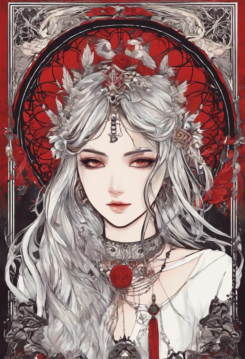 (Best Quality,4K,hight resolution), An 18-year-old woman,drum,drummer, Drumming,Playing the drums,Red mesh hair on black hair, length hair,straight haired,Cool Woman,sharp eye,cold eyes,Delicately drawn illustrations,realistic representation,Music Studio Background,gothic atmosphere,Visual kei,Oversized Rock T-Shirt,Dowel dowel feeling,a red choker,Tight pants,razor,cross belt