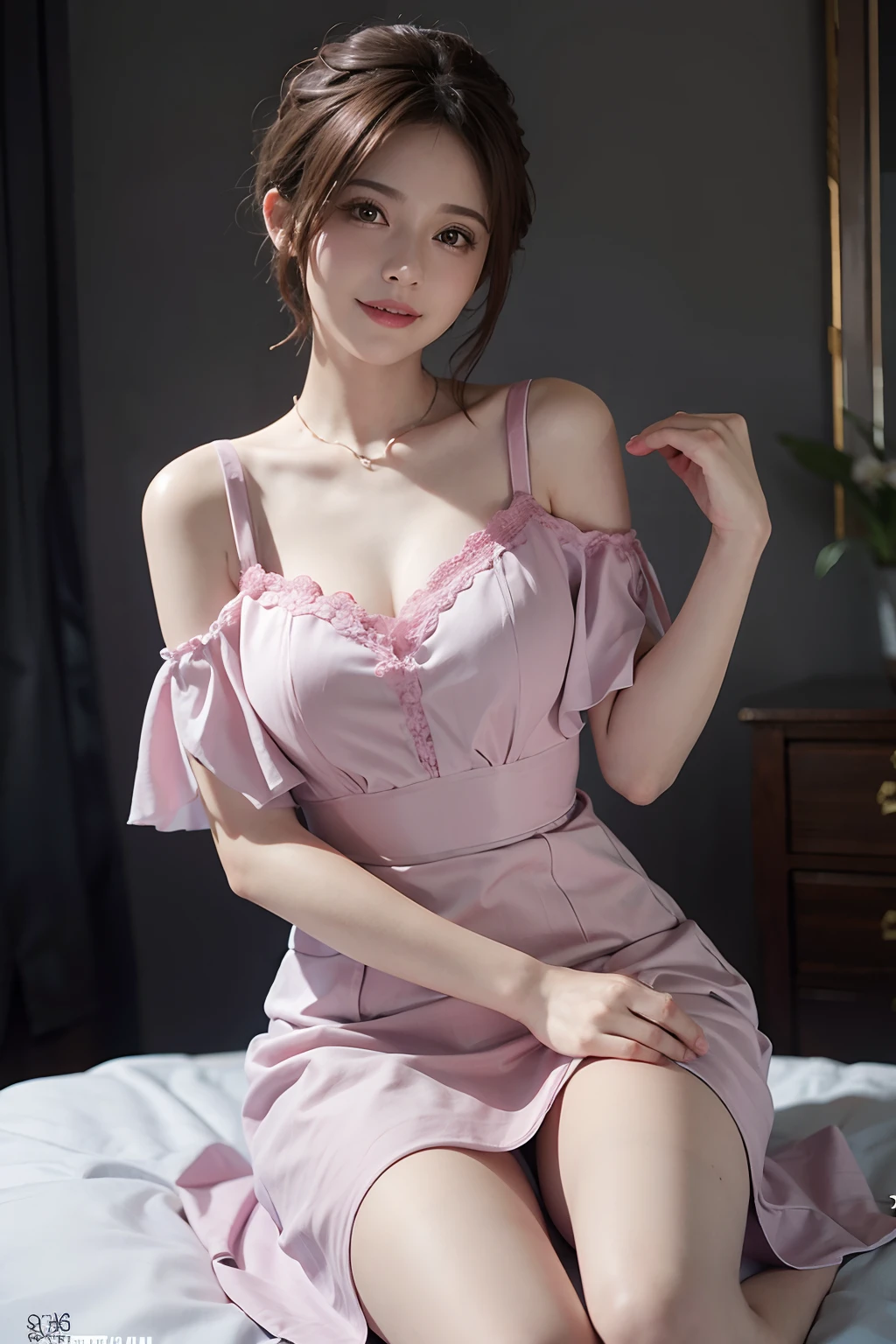 pink dress