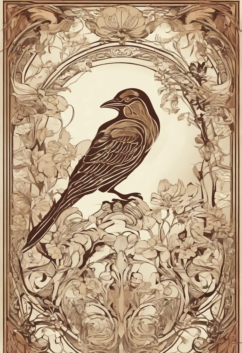 A bird with the head of a human