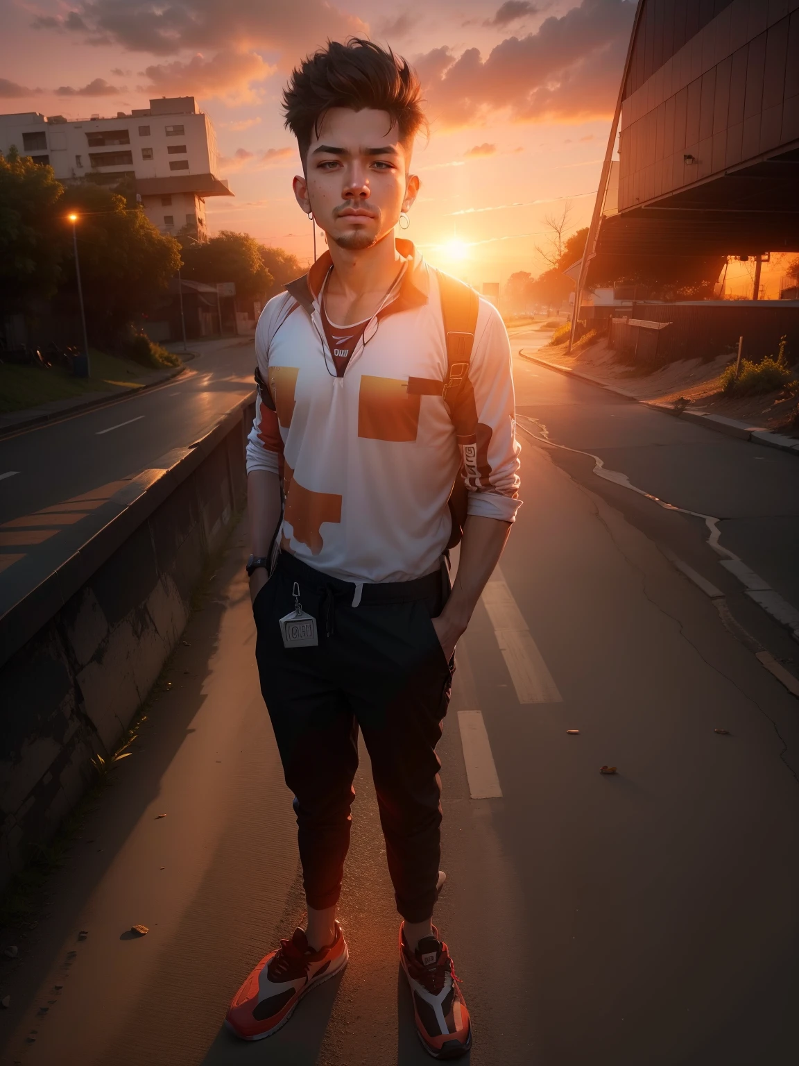 background change 8k HD wallpaper photo sunset real face