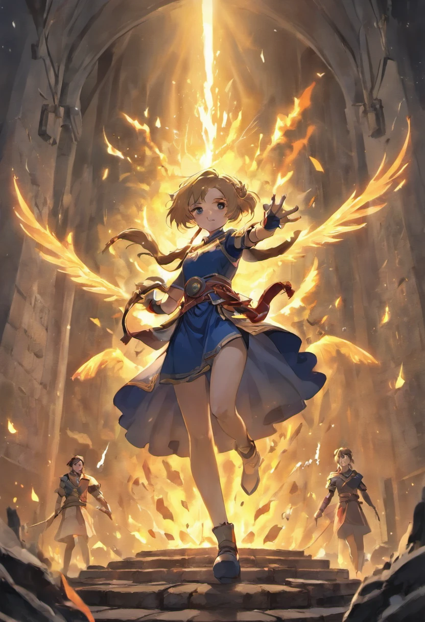Masterpiece,Best quality,Ultra-detailed,illustration,(Dynamic Angle),fantasy movie,5girl,Many people,fantasy,roleplaying,heroine,Devil,Village,City,Castle,final fight,Outdoors,Epic,Dramatic,Intense,Powerful,Dynamic,magic,Spells,sword,A shield,Armor,Wings,Horns,Tail,Fire,Smoke,Light,black shadows,impact,sport,energy,Determination,bravery,Courage,heroism,unholy,Evil,Darkness,disrupt,victory,Defeat,Redemption,justice,sacrifices,Friendship,accompany,Teamwork,perseverance,challenge,obstacle,Success,achievement,Goal-oriented,progress,Improvement,Realism,Naturalistic,Figurative,representational,video game culture,anime big breast,Manga,RPG tropes,Character design,animation,special effects,composition,scale,foreground,Middle ground,Background,Perspective,Light,Color,Texture,detail,Beauty,Wonder,