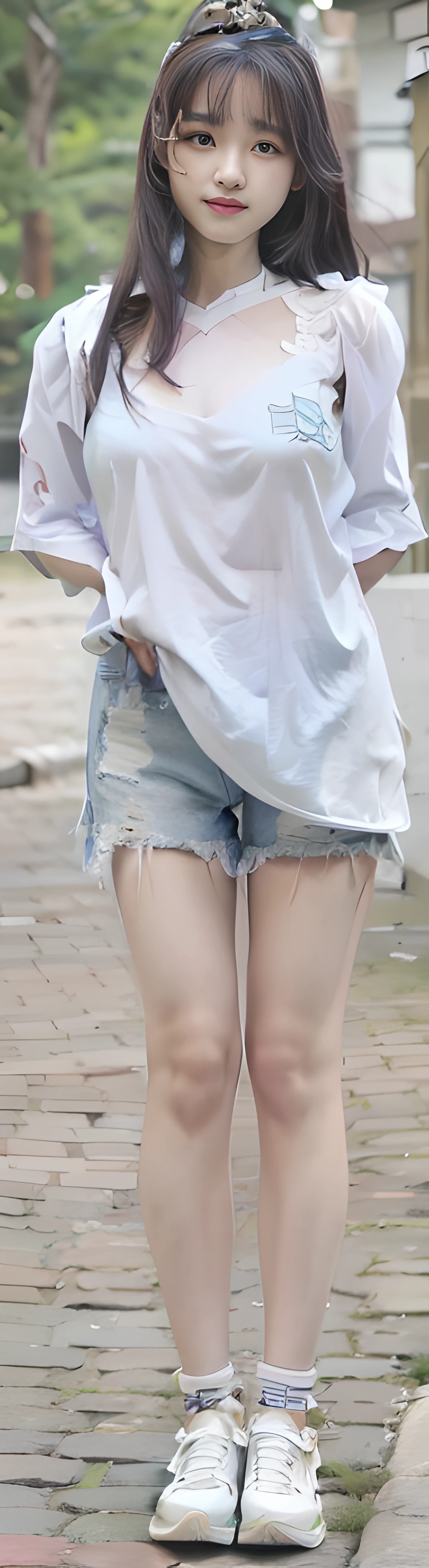 a big breast chinese girl, Cute face, cheerfulness, Long hair, Impressive hairstyle, wearing tiara,A pair of bright and reverent eyes,The eyebrows are slender and elegant,The slightly curved eyebrow shape exudes confidence and charm。Her nose is small and three-dimensional,It matches the shape of her face perfectly。Her lips were rosy and plump,The corners of his slightly upturned mouth revealed a sweet smile, traditionalcostumes,The color of the costume is random,wearing jewellery, 黑The eye, Above Knees,(The breasts are large but not exposed:1.1),(A high resolution:1.3),random hair style, Ultra-fine face and eyes in random poses,Anatomically normal,realisticlying,exterior,strong rimlight,(highdetailskin:1.2),8K,hyper HD,high high quality,Background bokeh,(Hide your hands:1.3)(The hand is not in the shot:1.5)